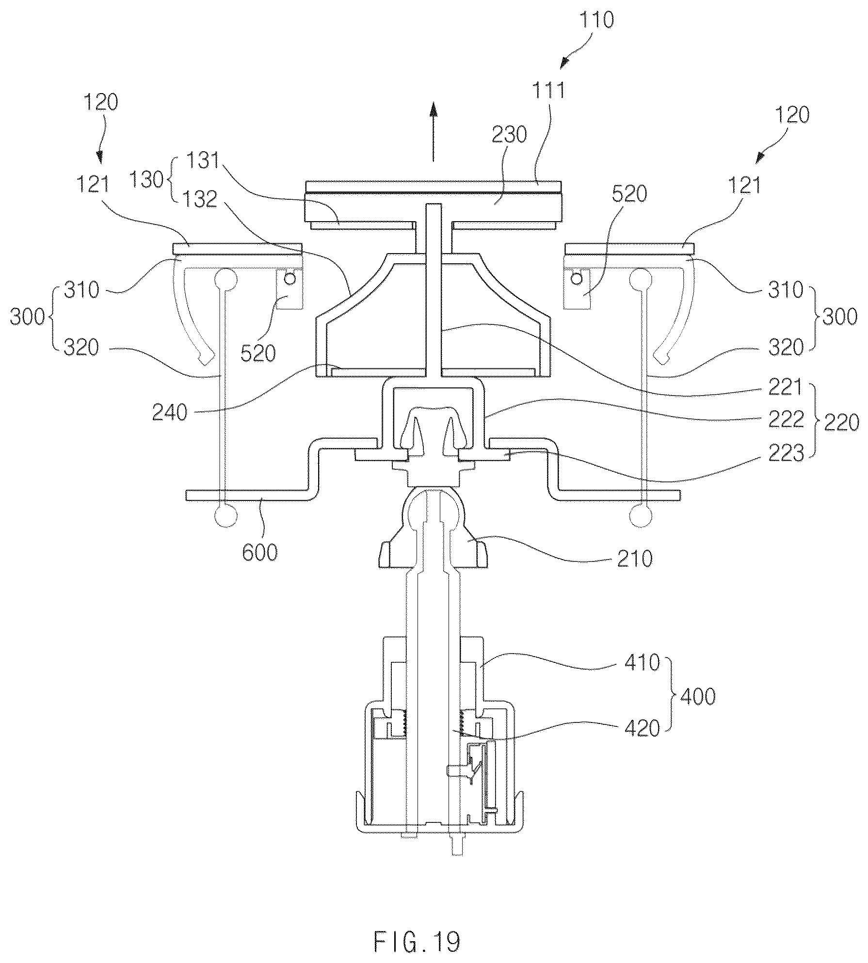 Patent US12129984 Figure 19 – Lamp for vehicle