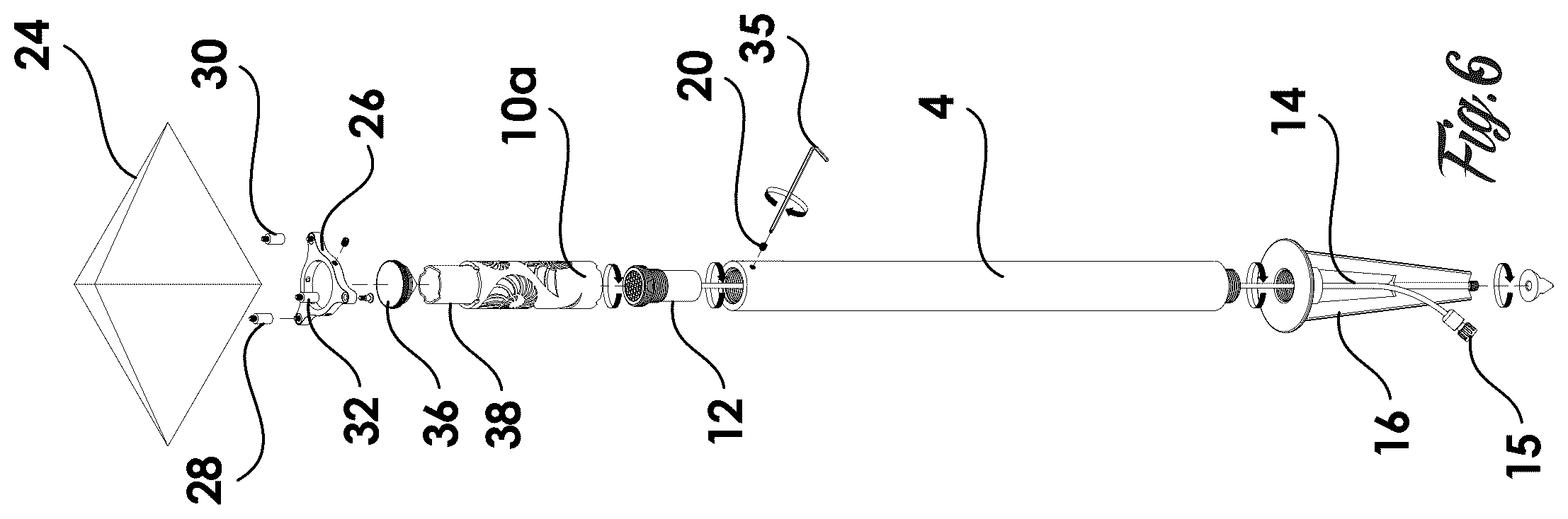 Patent US12129987 Figure 3 – Landscape lighting fixture with adjustable bollard shroud