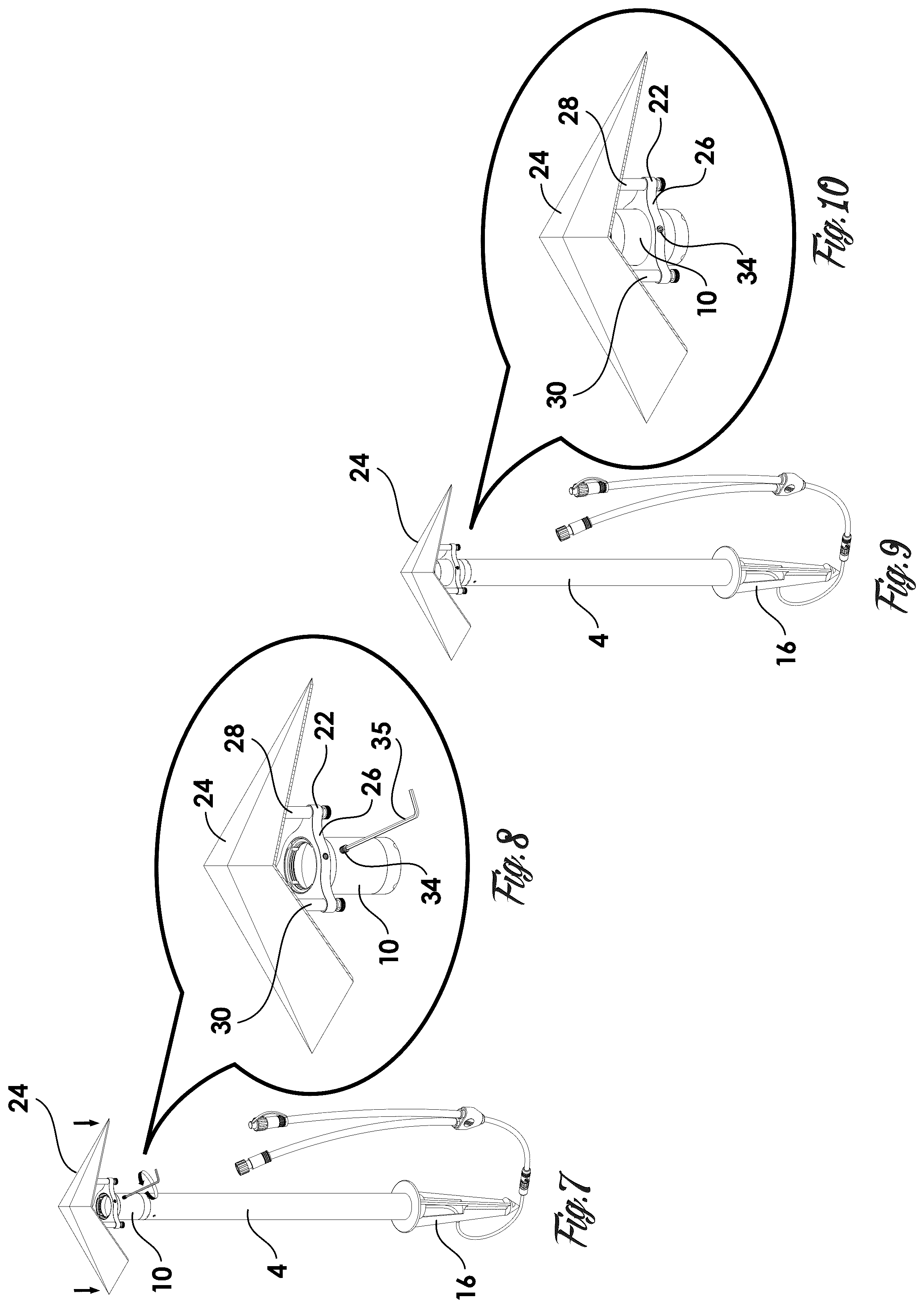Patent US12129987 Figure 4 – Landscape lighting fixture with adjustable bollard shroud