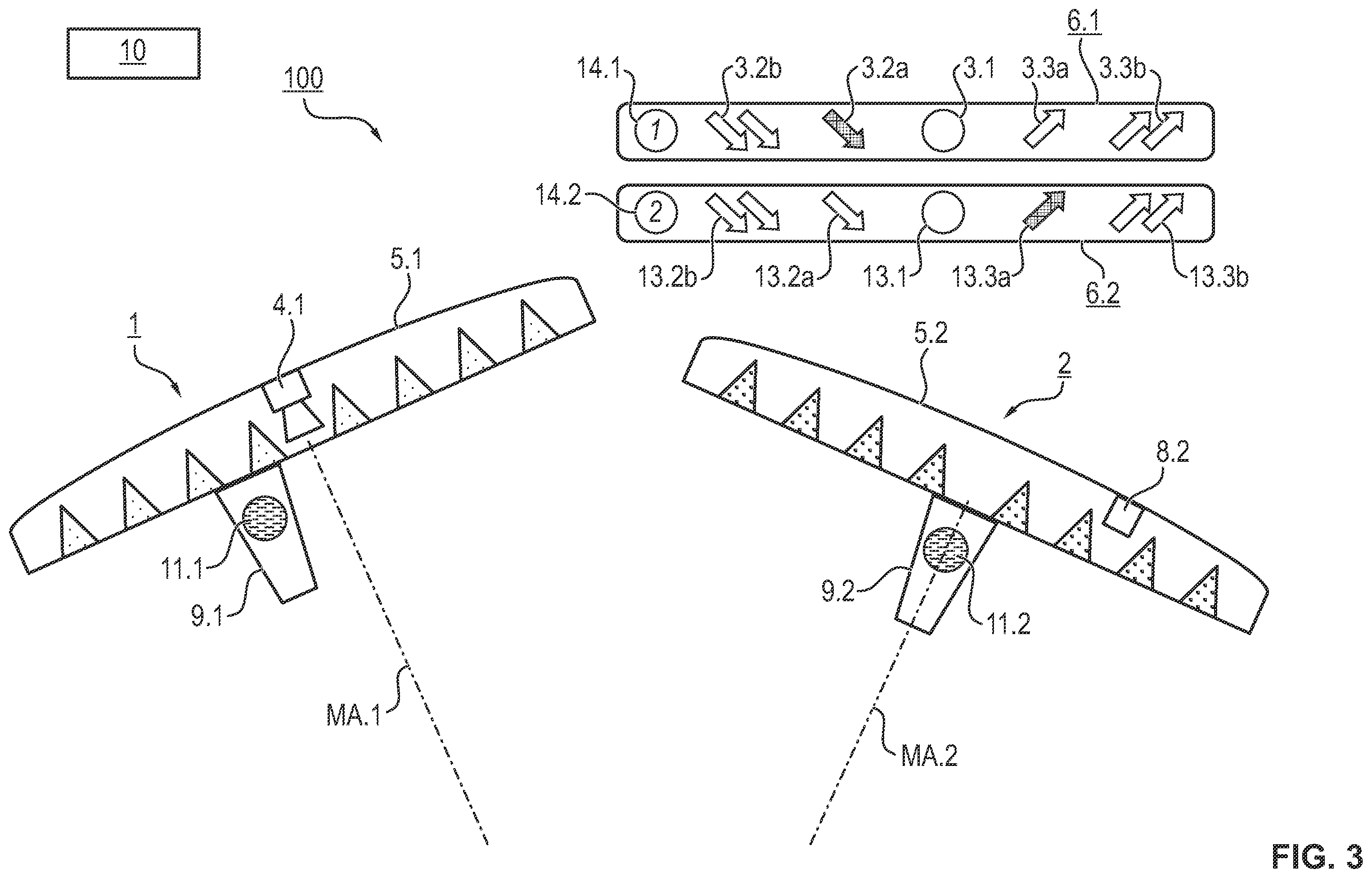 Patent US12129988 Figure 3 – Illumination device and illumination process with measurement and display of the distance
