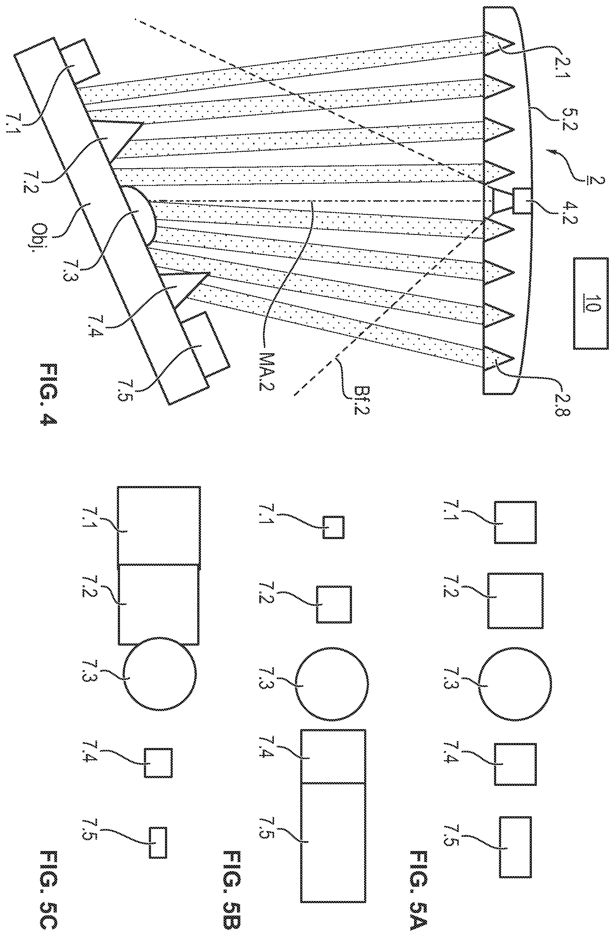 Patent US12129988 Figure 4 – Illumination device and illumination process with measurement and display of the distance