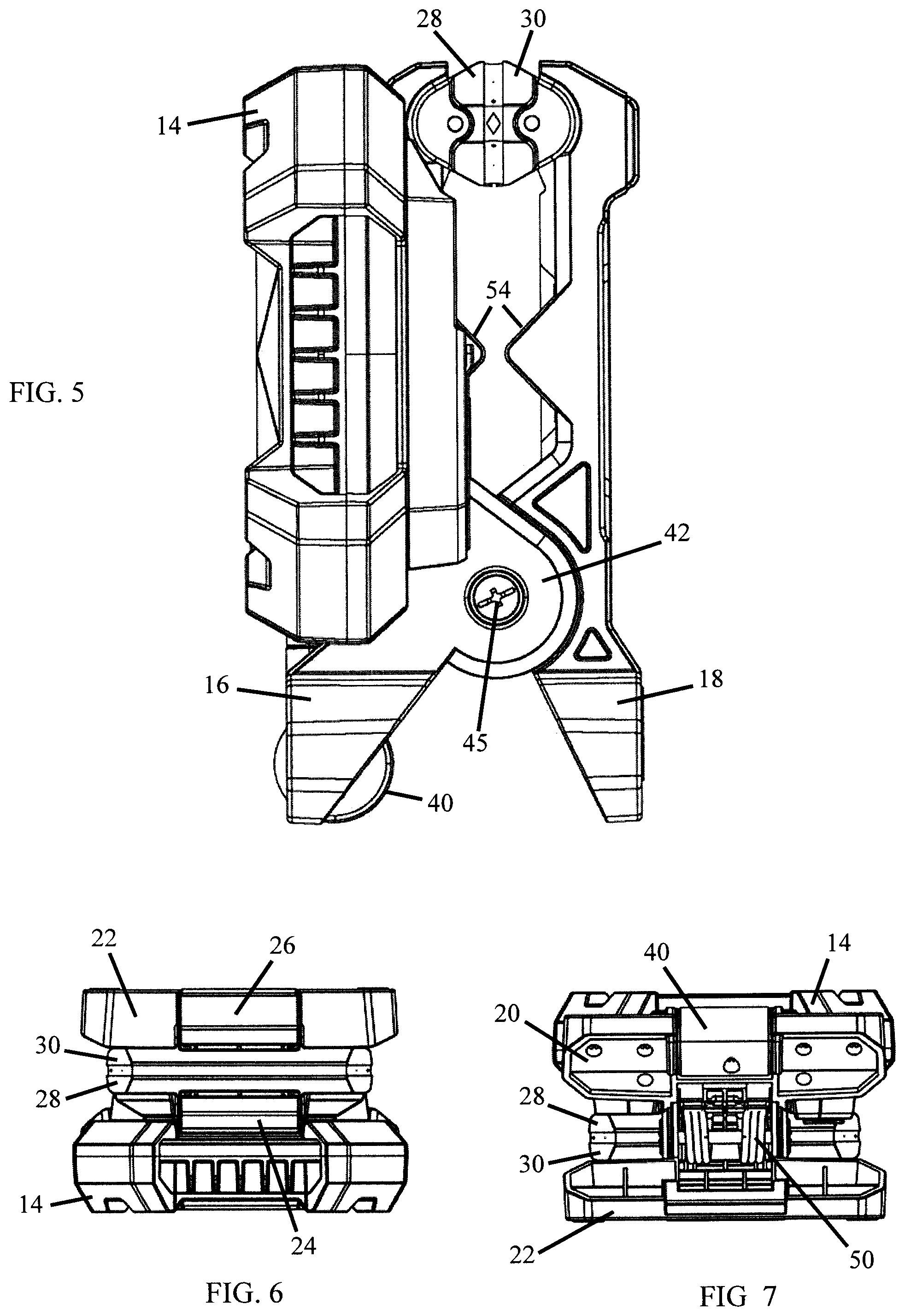 Patent US12129992 Figure 3 – Clamping work light