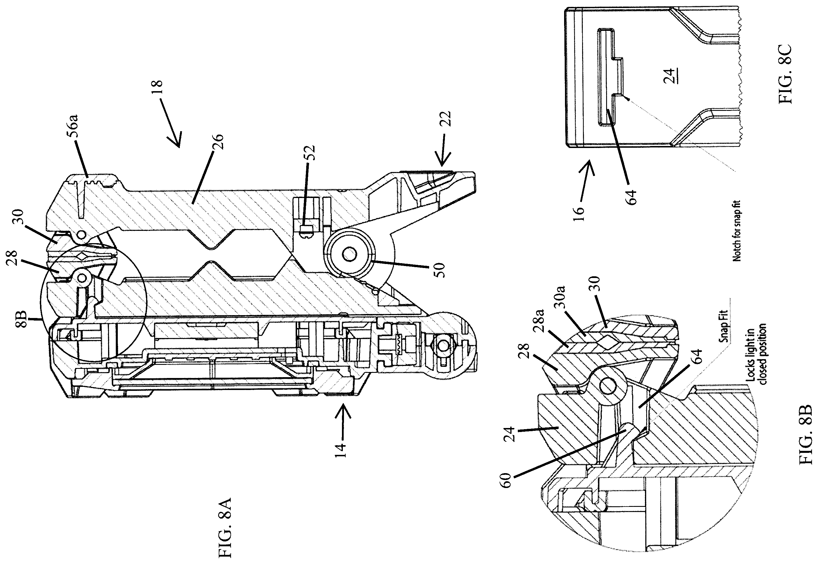 Patent US12129992 Figure 4 – Clamping work light