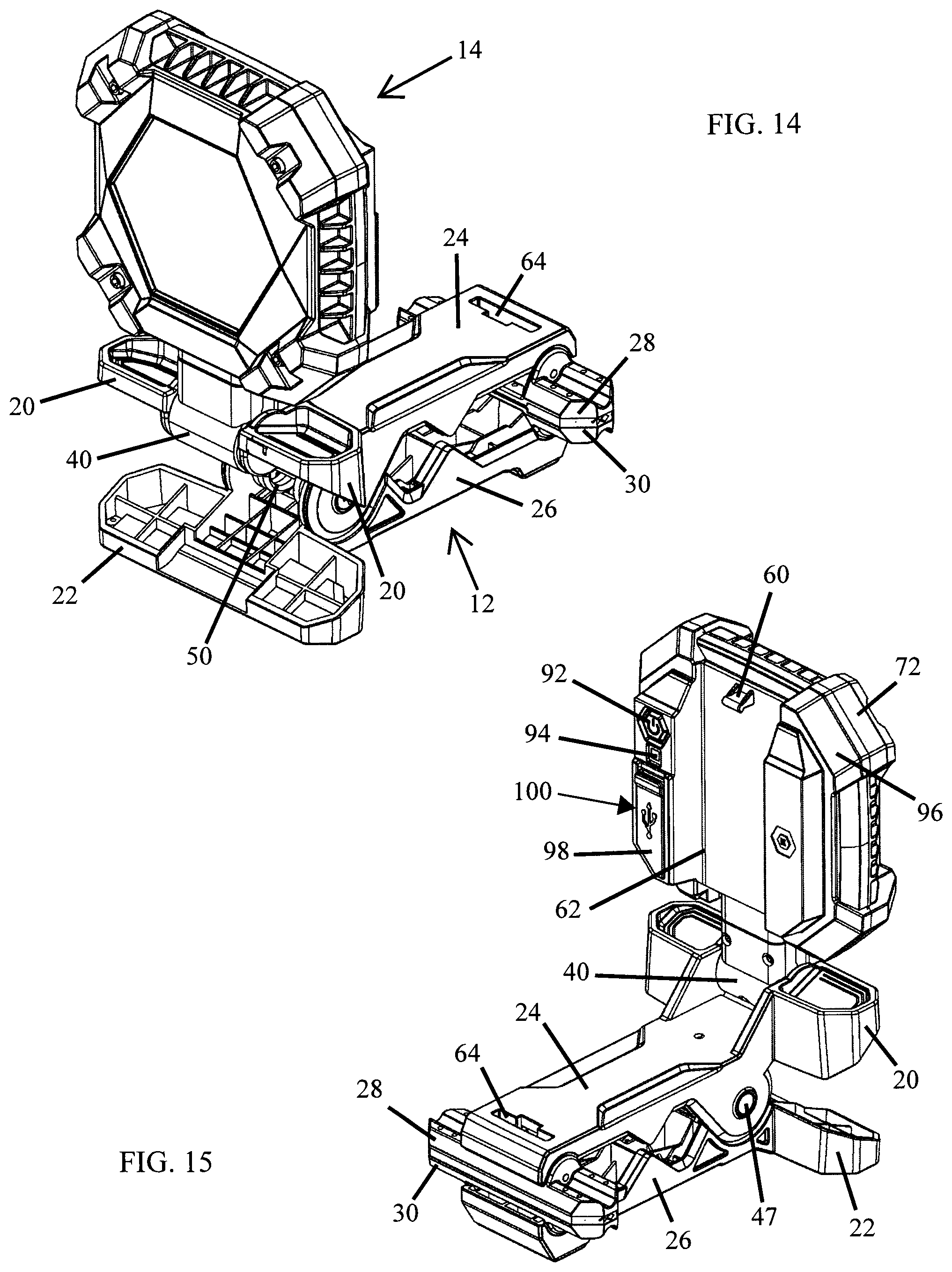 Patent US12129992 Figure 11 – Clamping work light