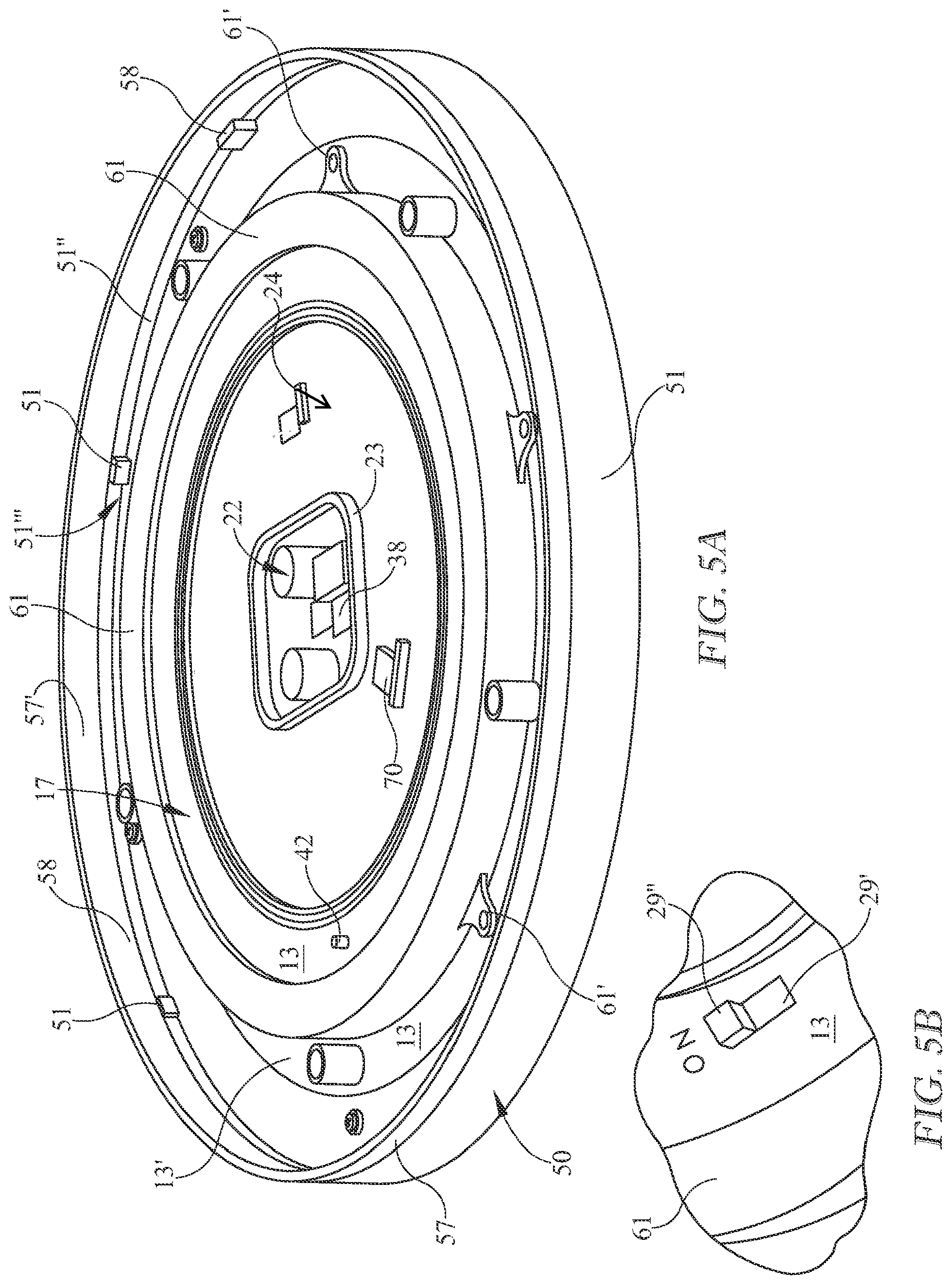 Patent US12129996 Figure 3 – Duo LED light fixture with a downlight source and an optionally operable upper light source