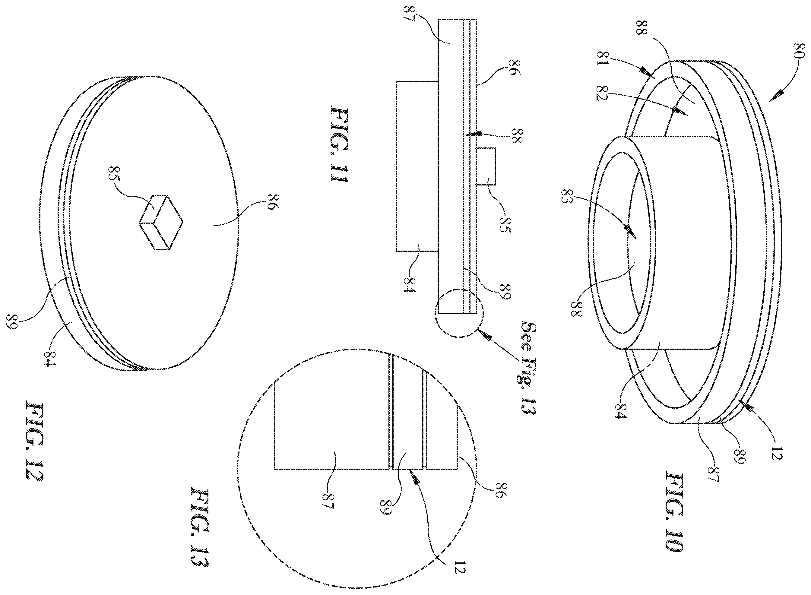 Patent US12129996 Figure 8 – Duo LED light fixture with a downlight source and an optionally operable upper light source
