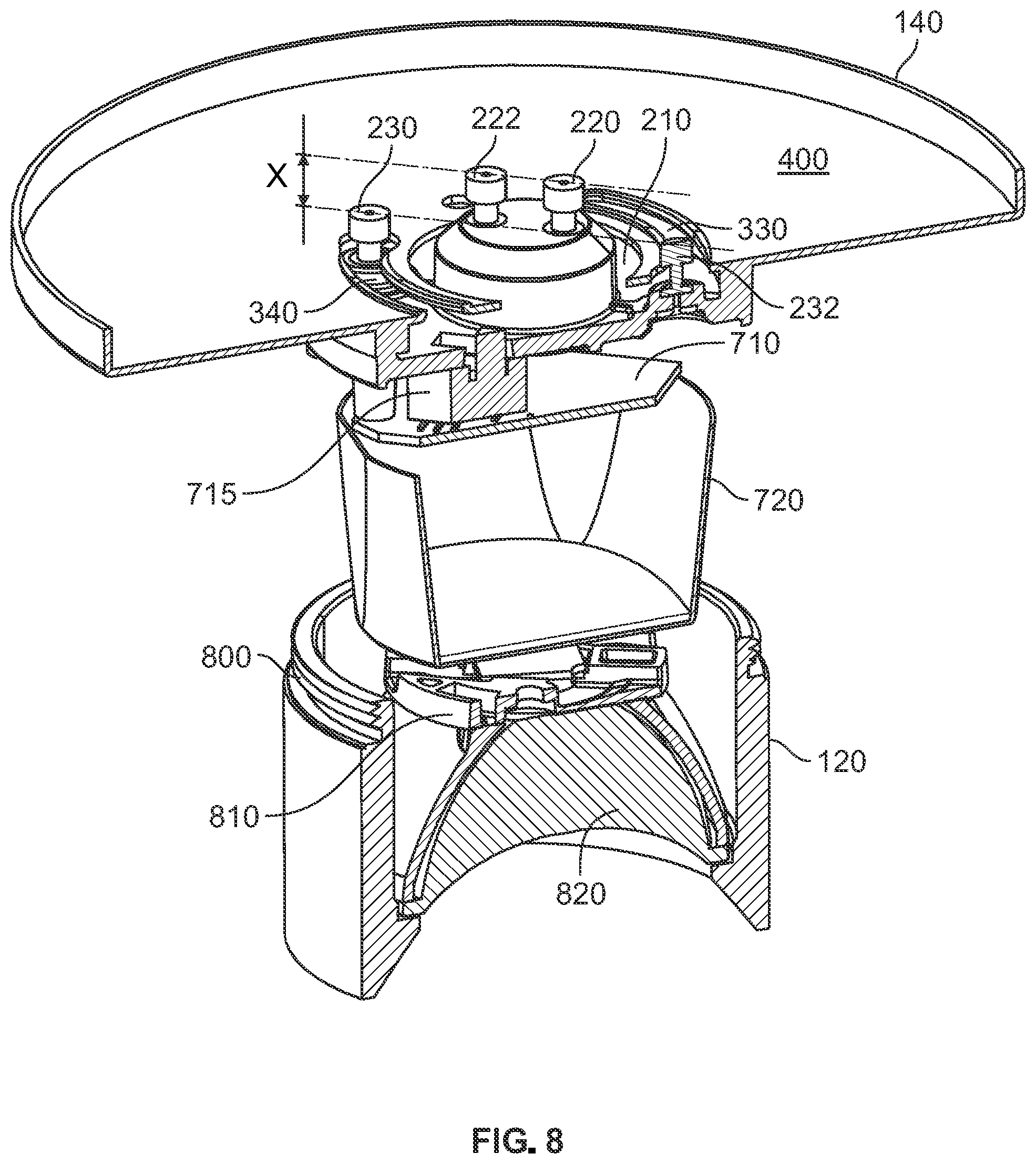 Patent US12129998 Figure 8 – Connectable lamp