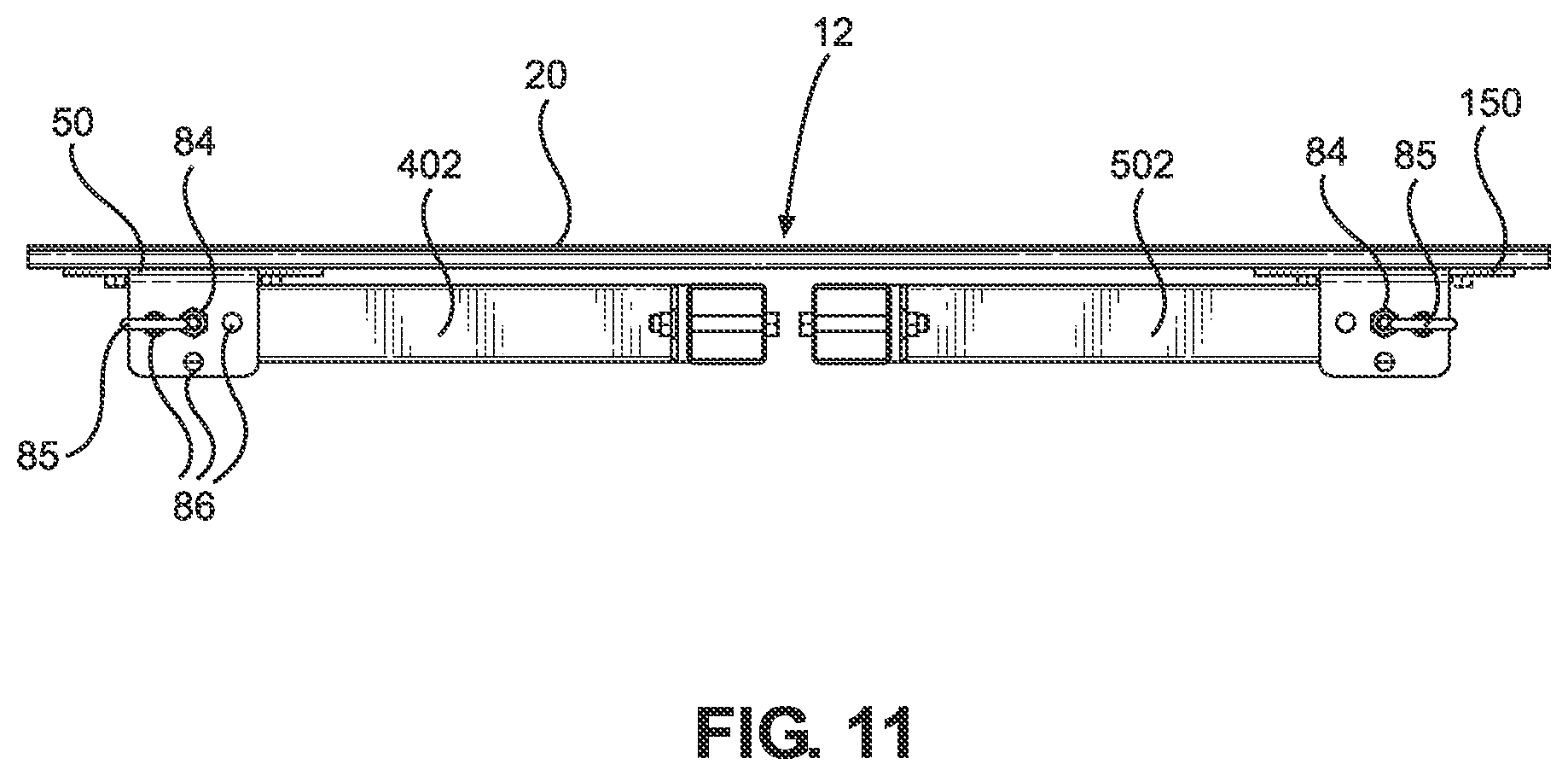 Patent US12134003 Figure 11 – Weightlifting rack assembly and wall mount bracket for a weightlifting rack assembly