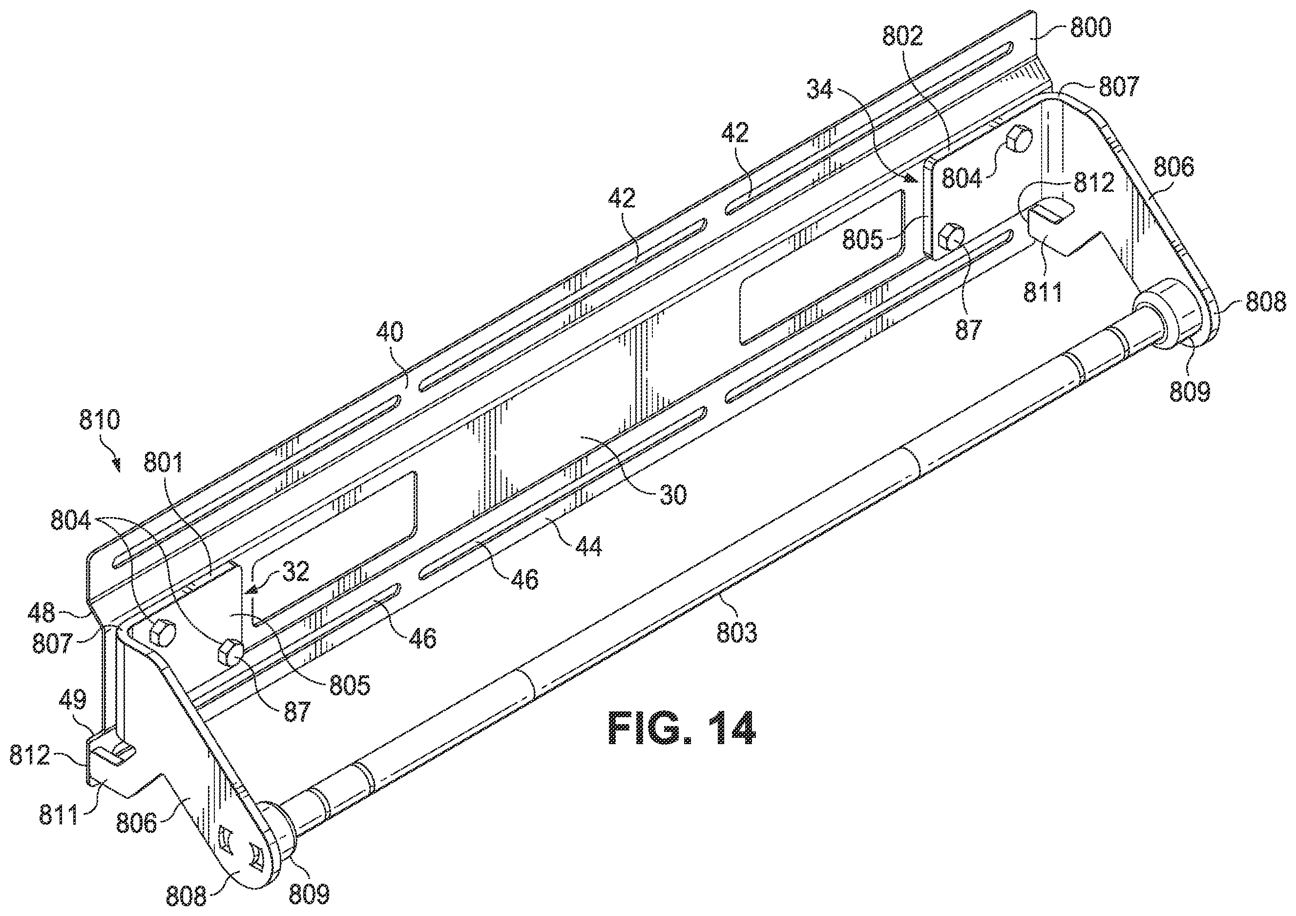 Patent US12134003 Figure 13 – Weightlifting rack assembly and wall mount bracket for a weightlifting rack assembly