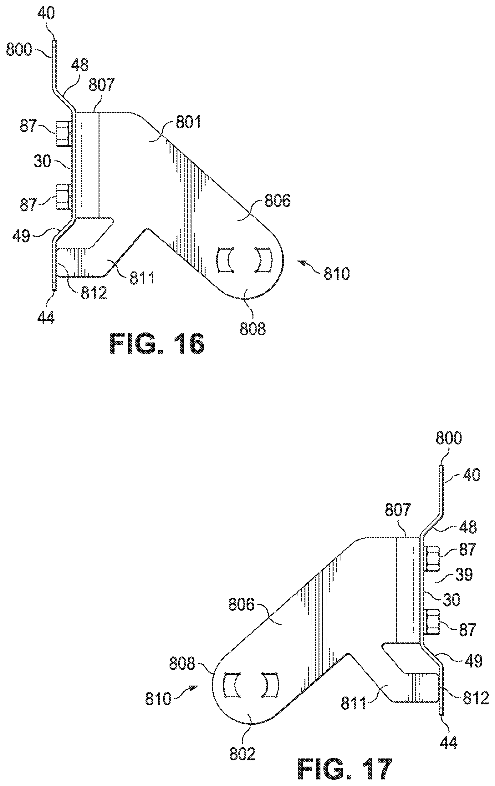 Patent US12134003 Figure 15 – Weightlifting rack assembly and wall mount bracket for a weightlifting rack assembly