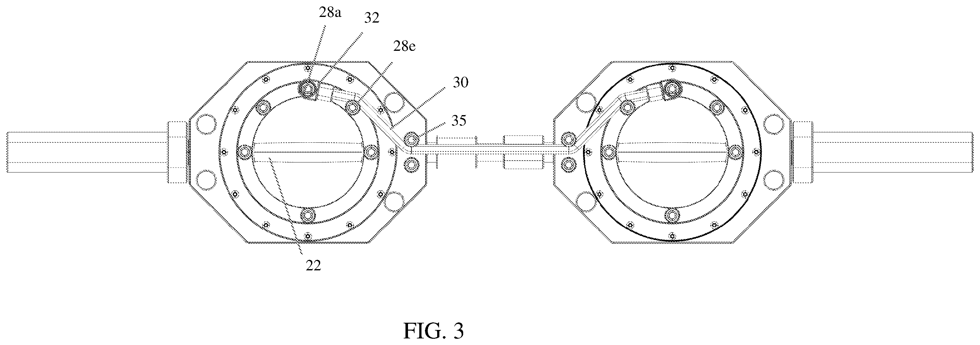 Patent US12134005 Figure 3 – Exercise bar with dynamically rotating hand grips