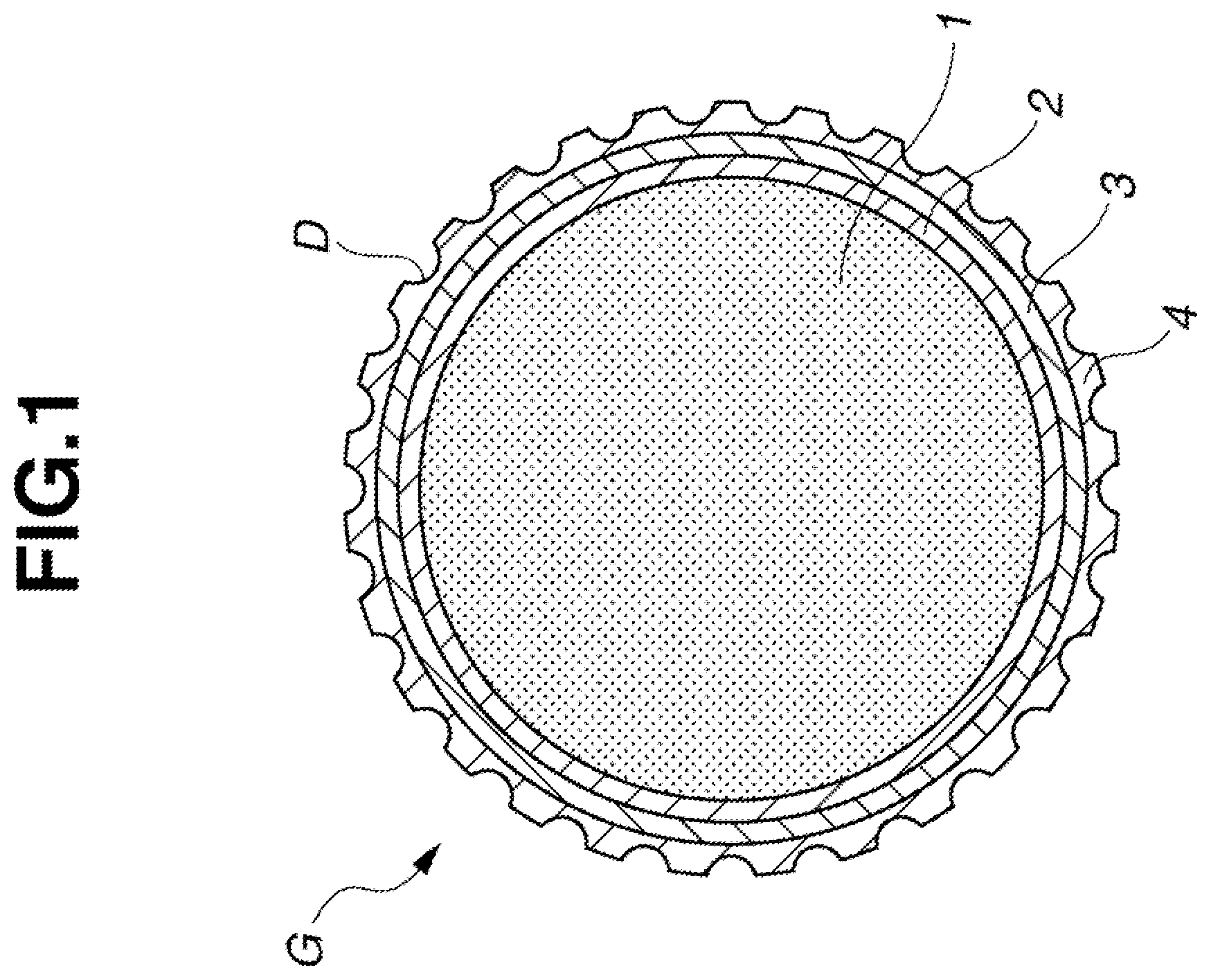 Patent US12134010 Figure 1 – Multi-piece solid golf ball
