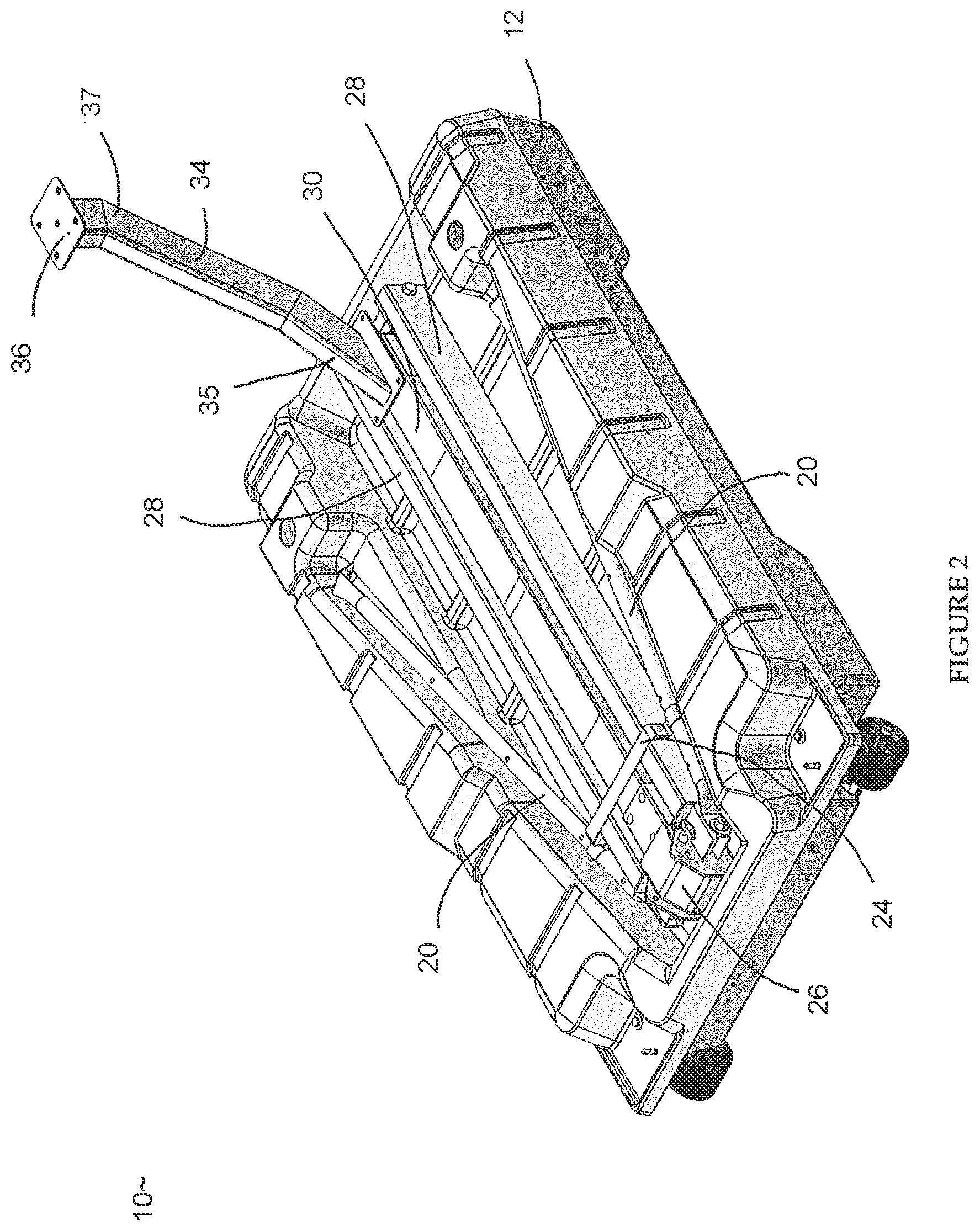 Patent US12134016 Figure 2 – Portable basketball goal assembly