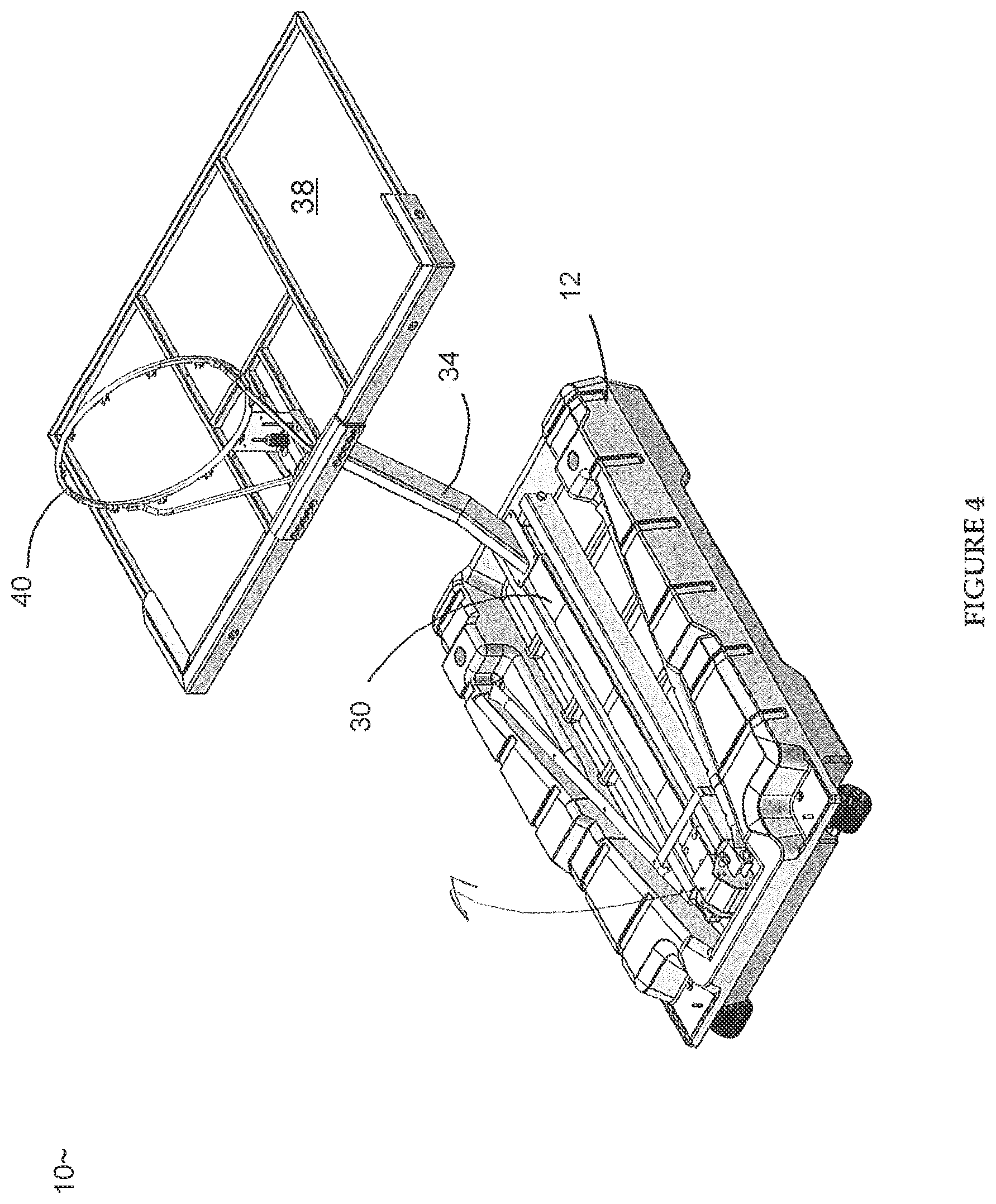 Patent US12134016 Figure 4 – Portable basketball goal assembly