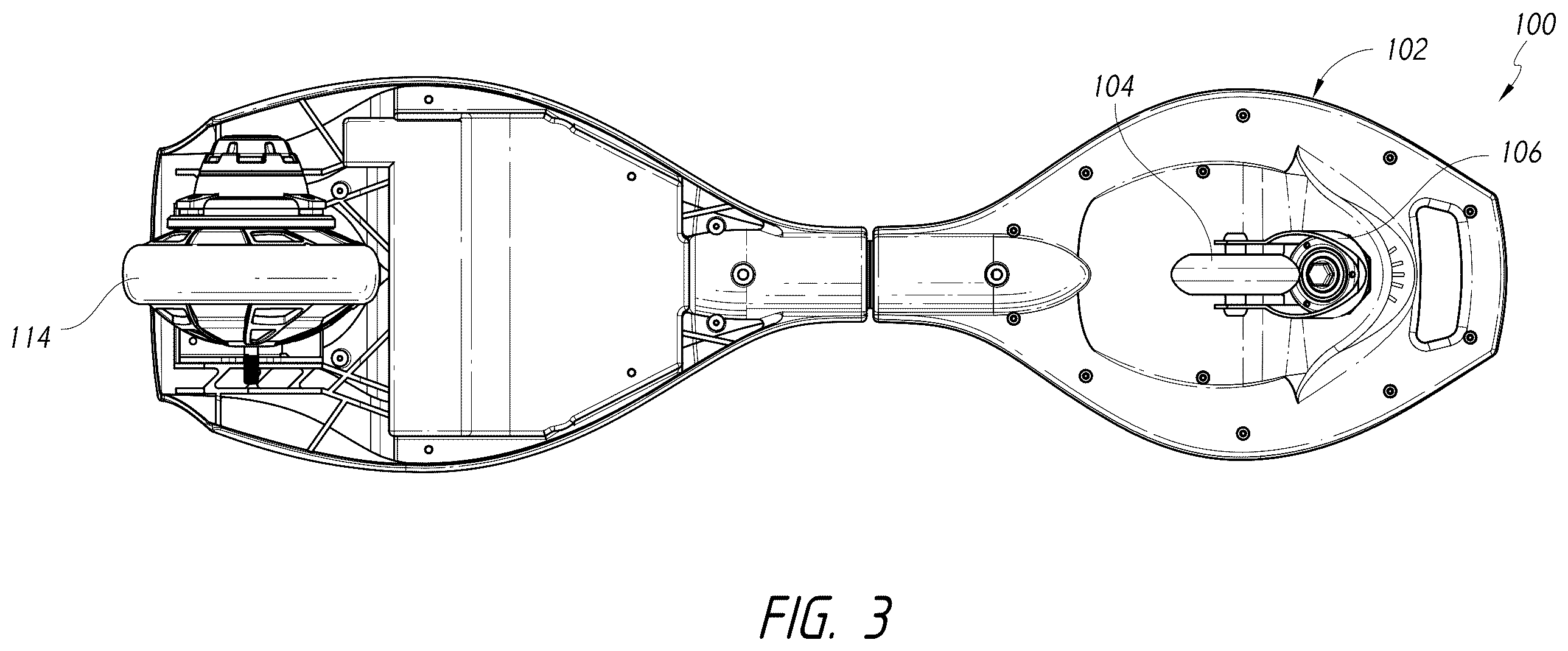 Patent US12134025 Figure 3 – Powered wheeled board