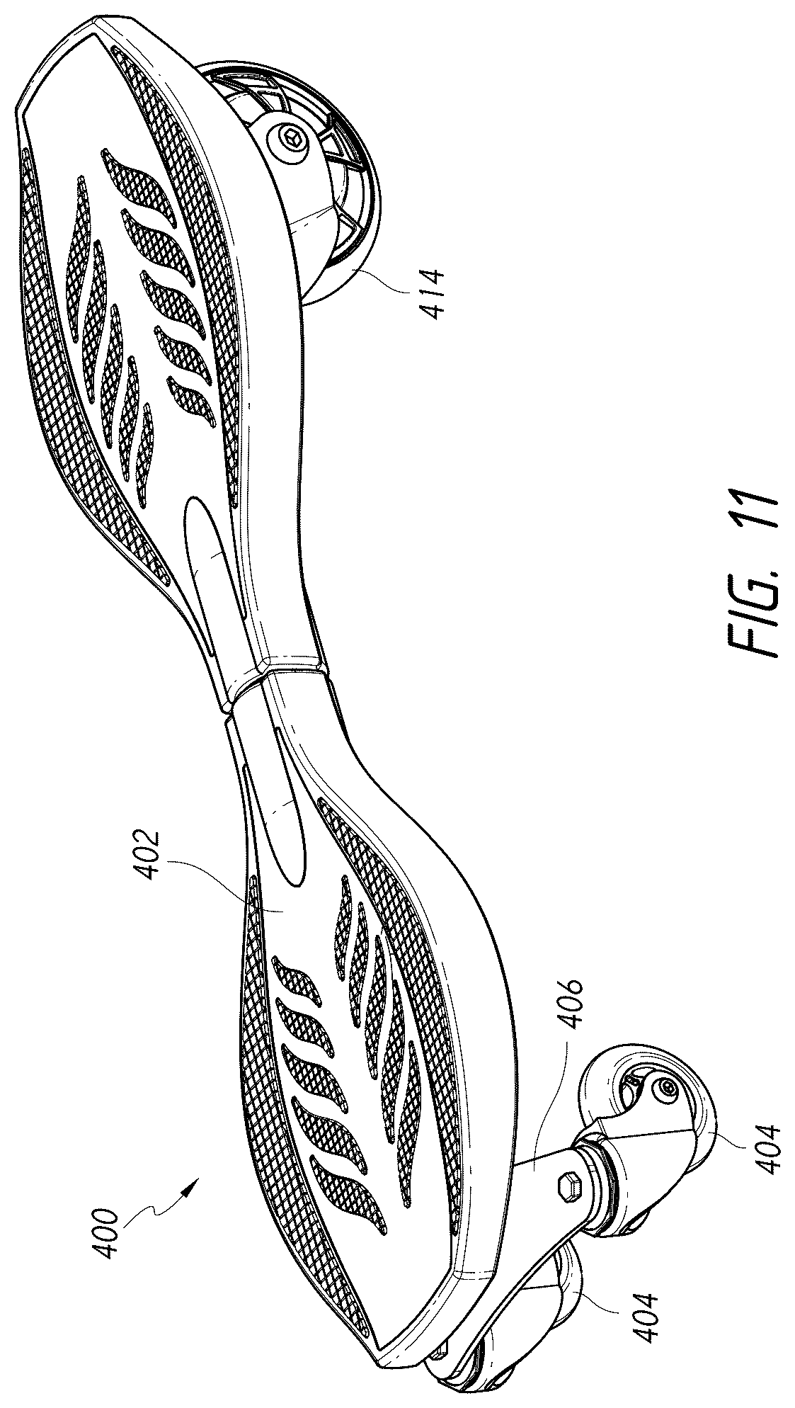 Patent US12134025 Figure 8 – Powered wheeled board