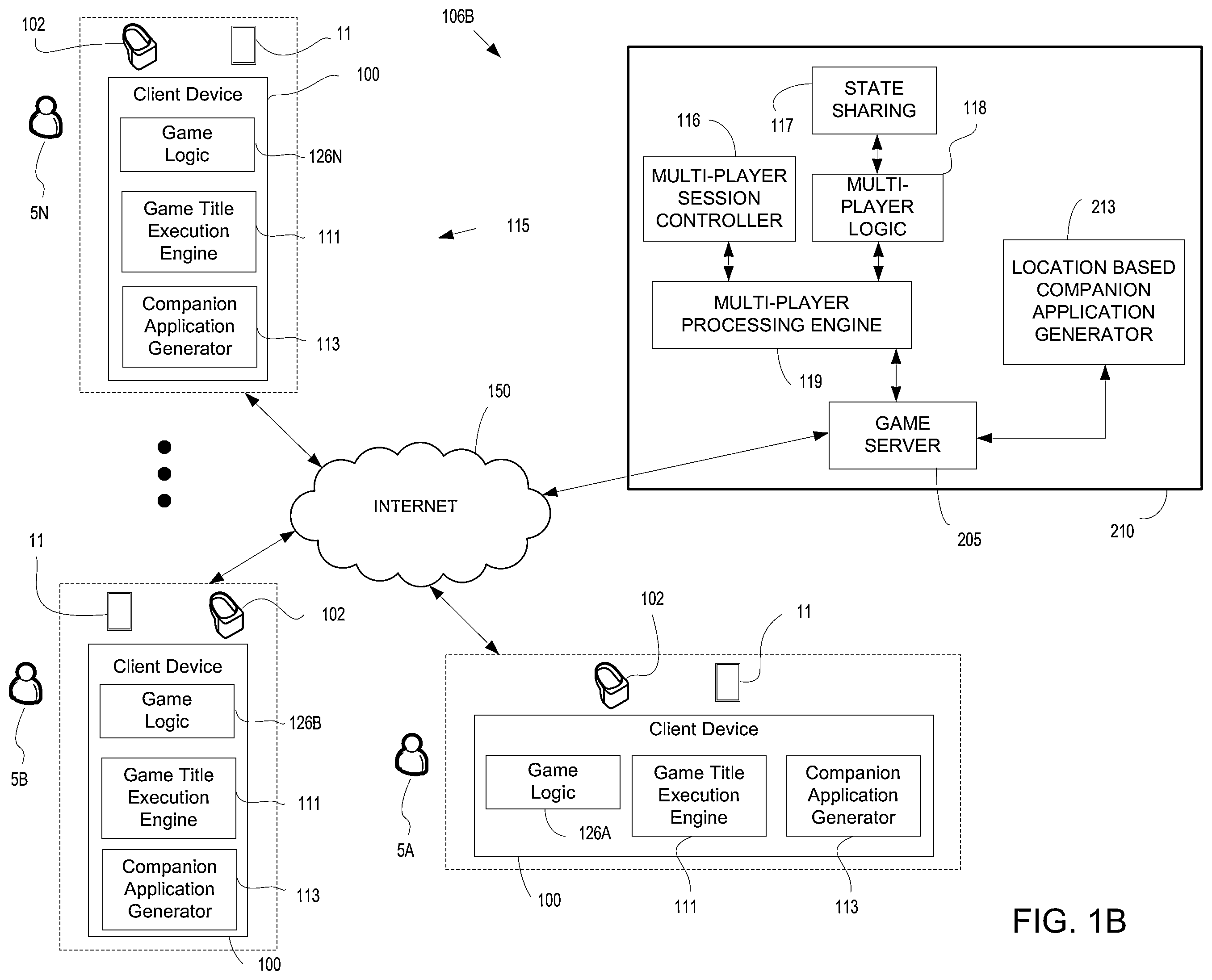 Patent US12134037 Figure 2 – Method and system for directing user attention to a location based game play companion application