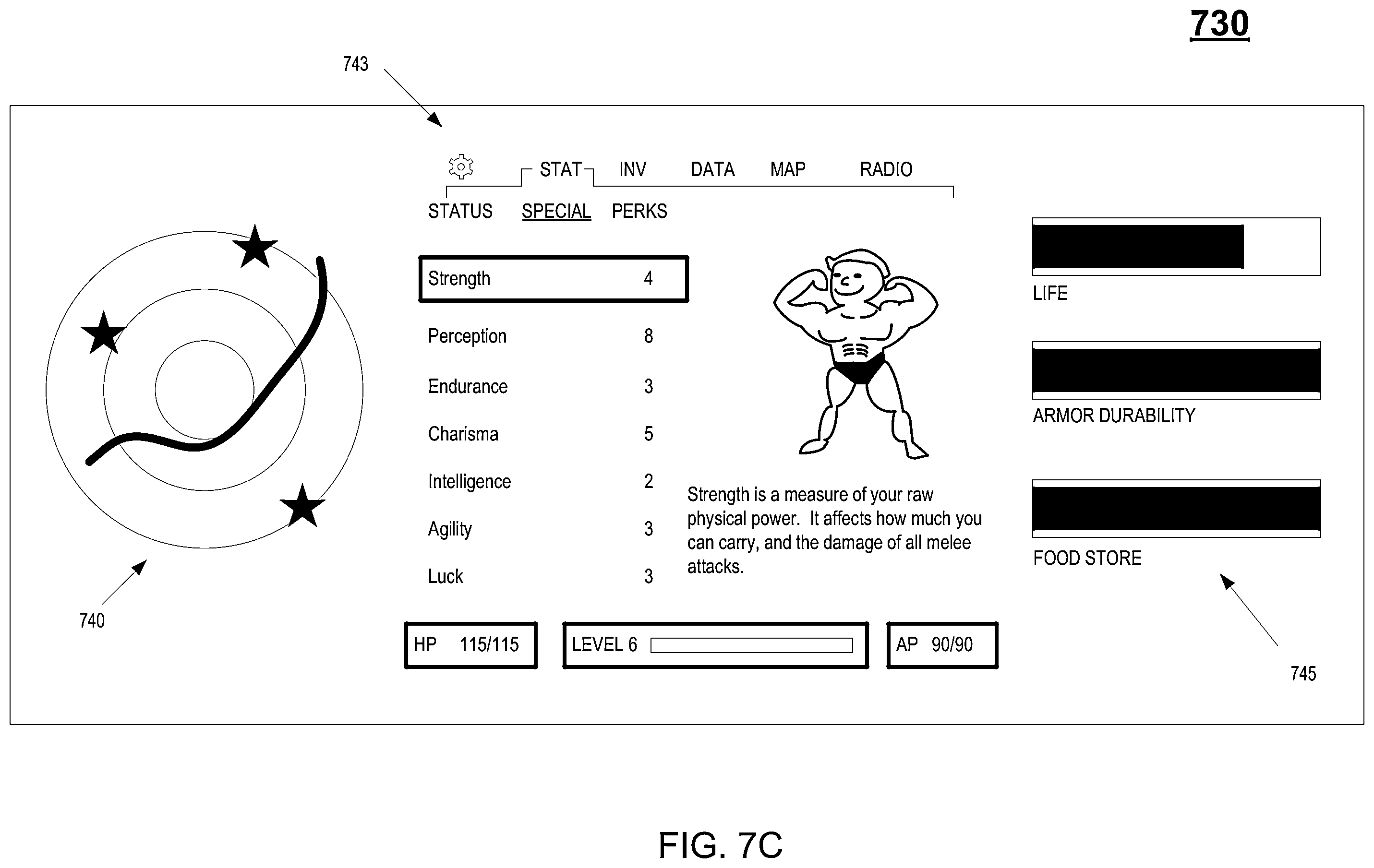 Patent US12134037 Figure 17 – Method and system for directing user attention to a location based game play companion application