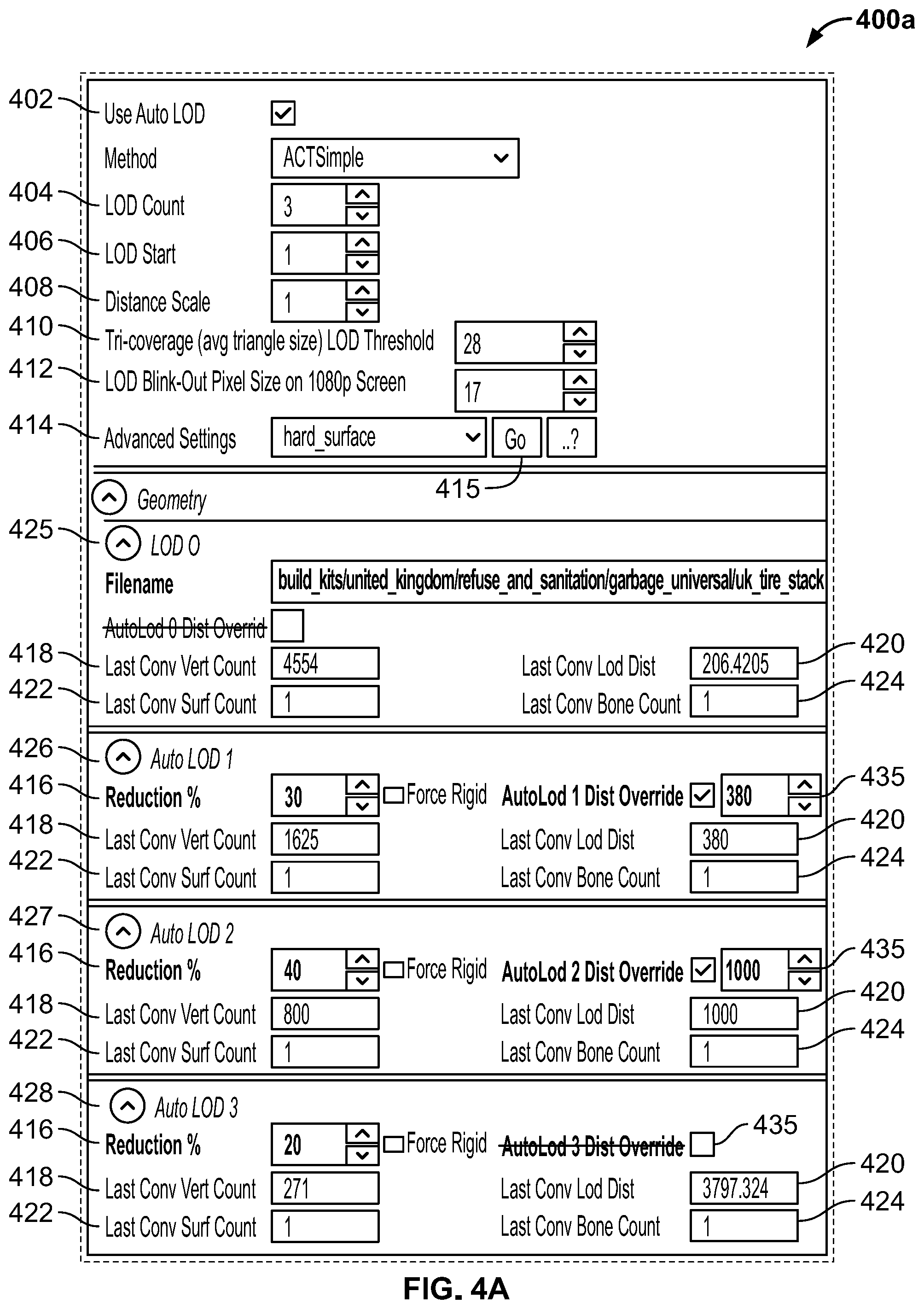 Patent US12134039 Figure 6 – Methods and systems for selecting a level of detail visual asset during the execution of a video game