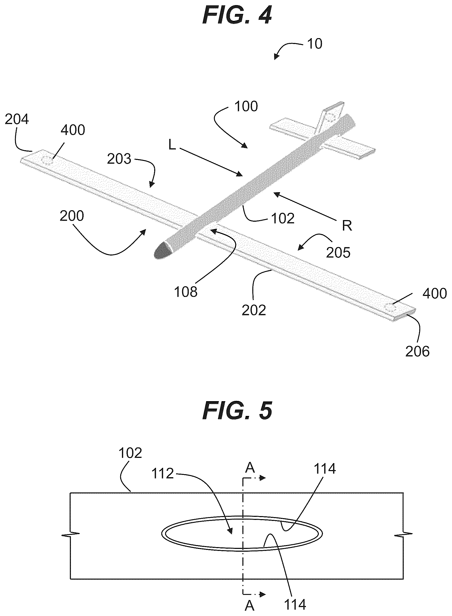 Patent US12134043 Figure 4 – Inflatable plane assembly