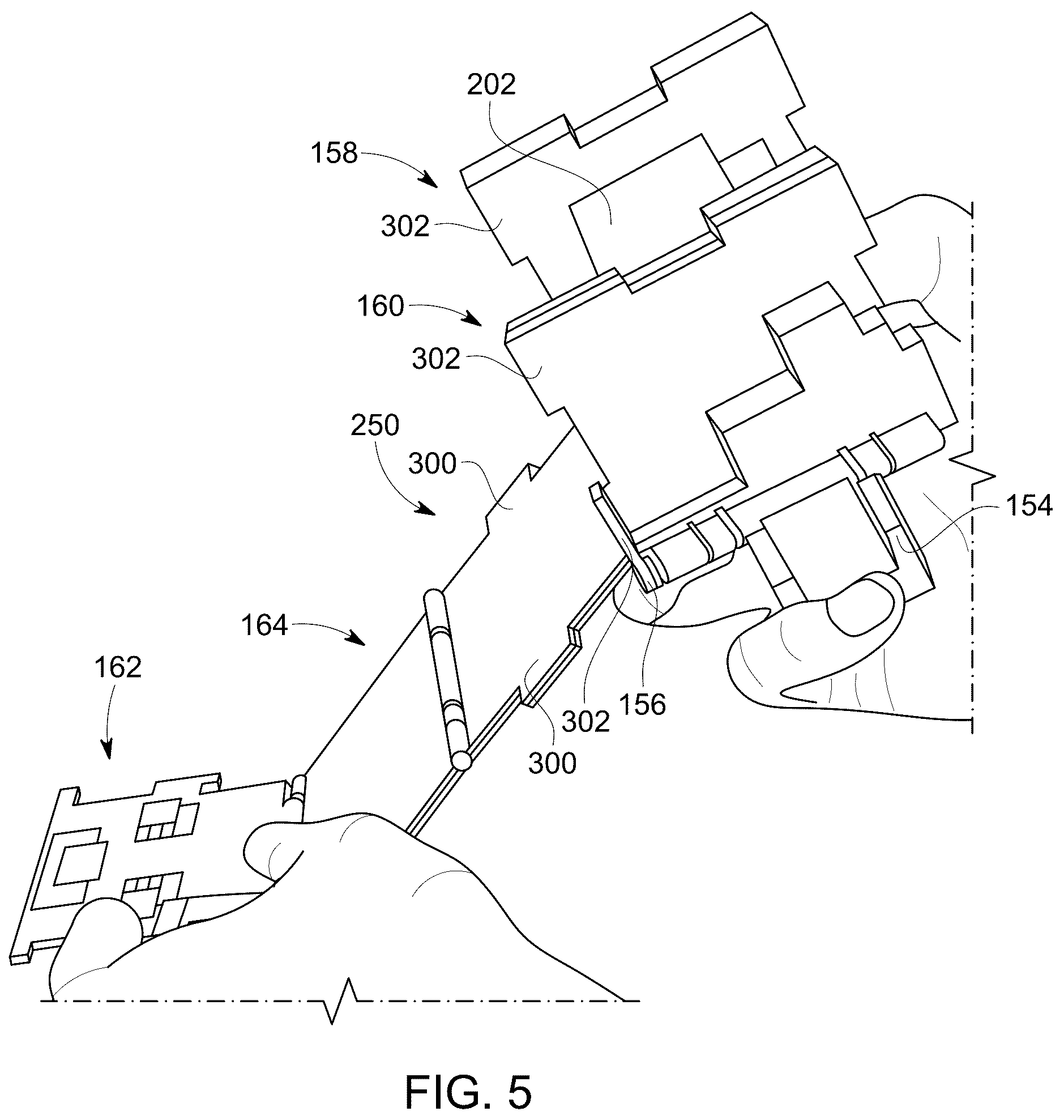 Patent US12134045 Figure 5 – Adjustable toy figure