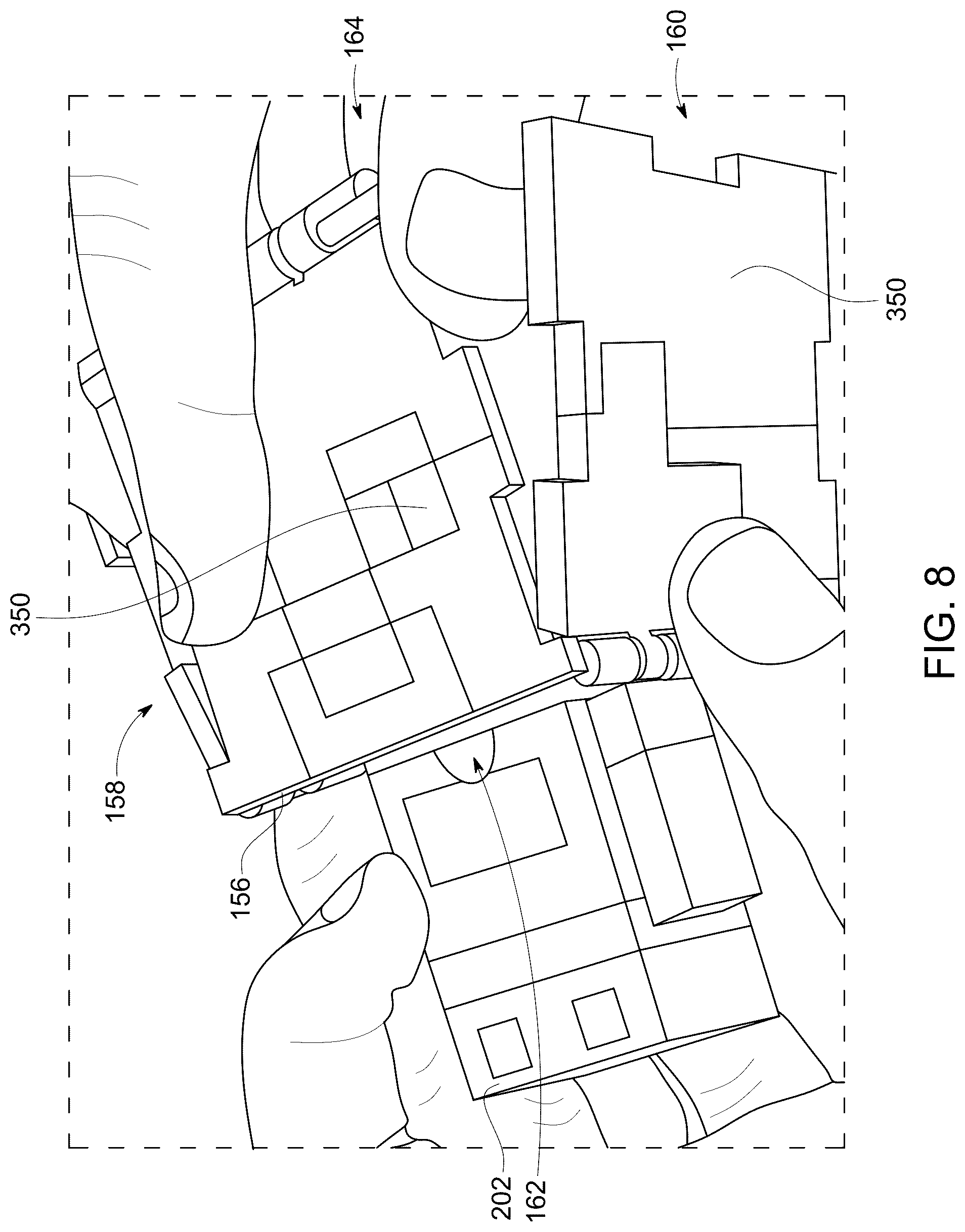 Patent US12134045 Figure 8 – Adjustable toy figure