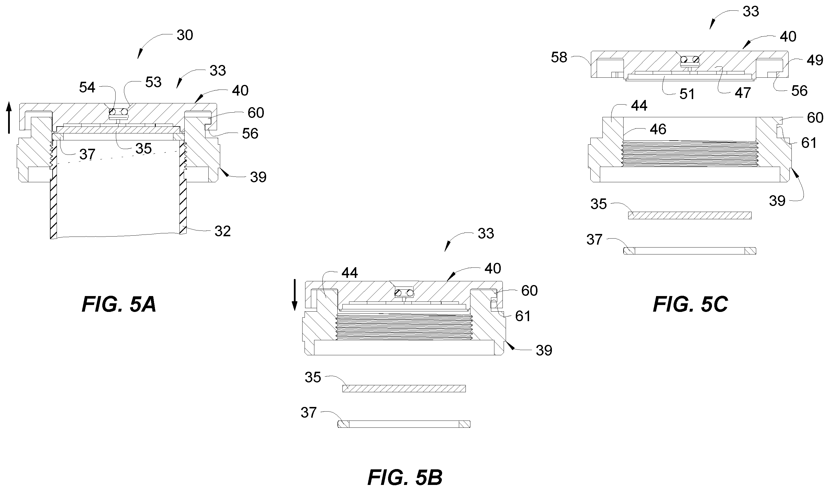 Patent US12134050 Figure 5 – Extraction cell cap assembly with toolless disassembly