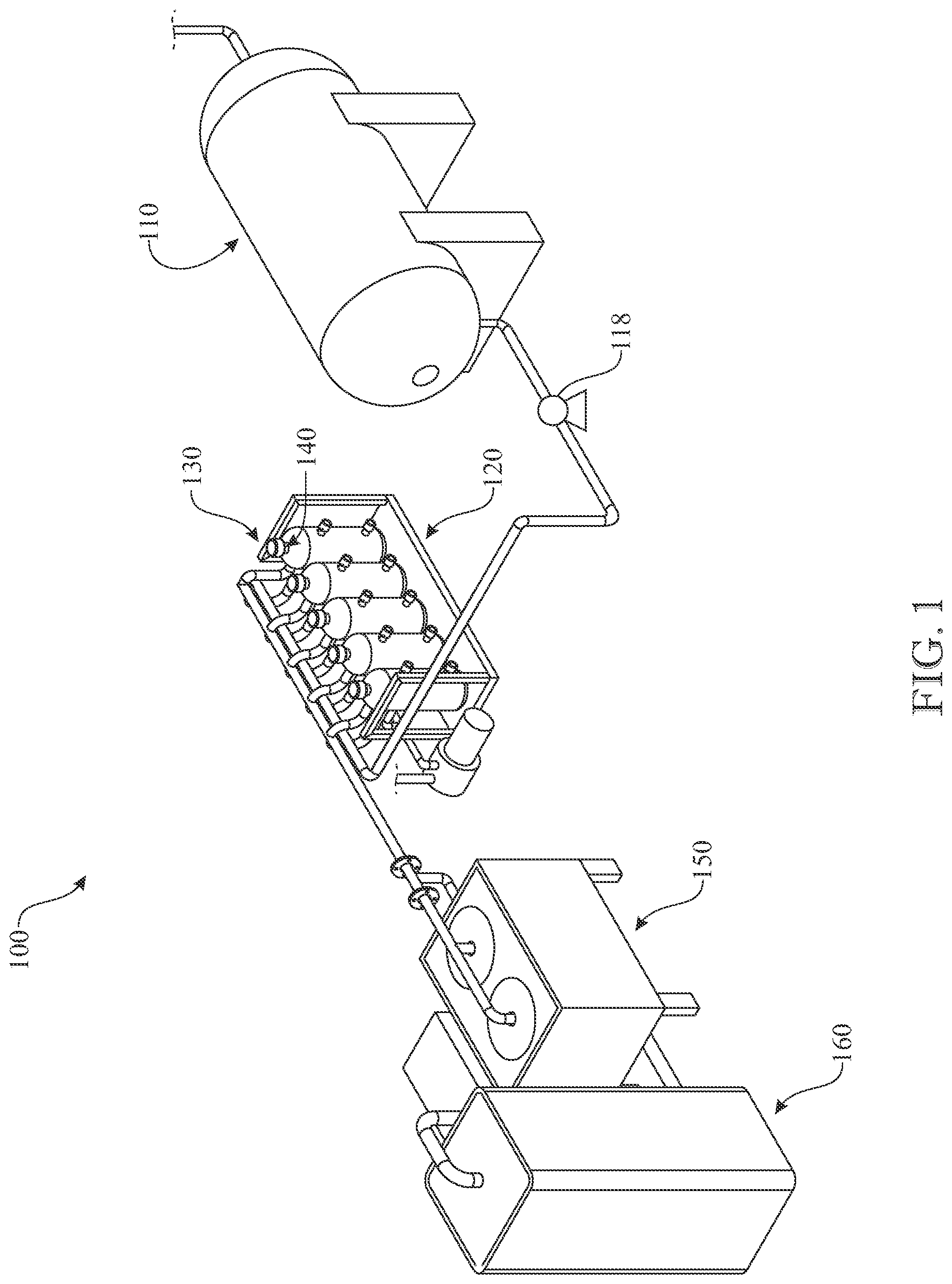 Patent US12134051 Figure 1 – Contaminated water purification system