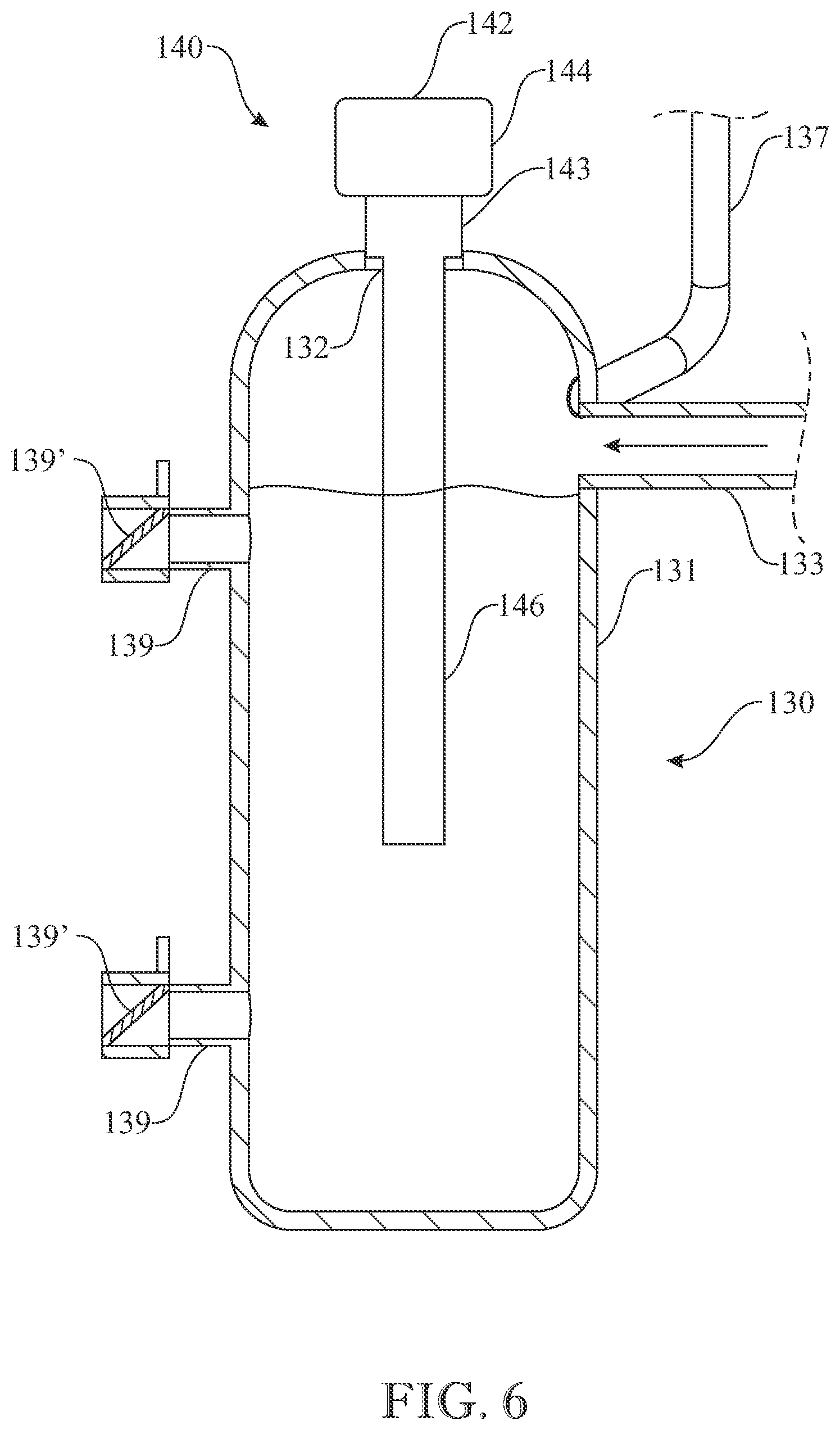 Patent US12134051 Figure 6 – Contaminated water purification system