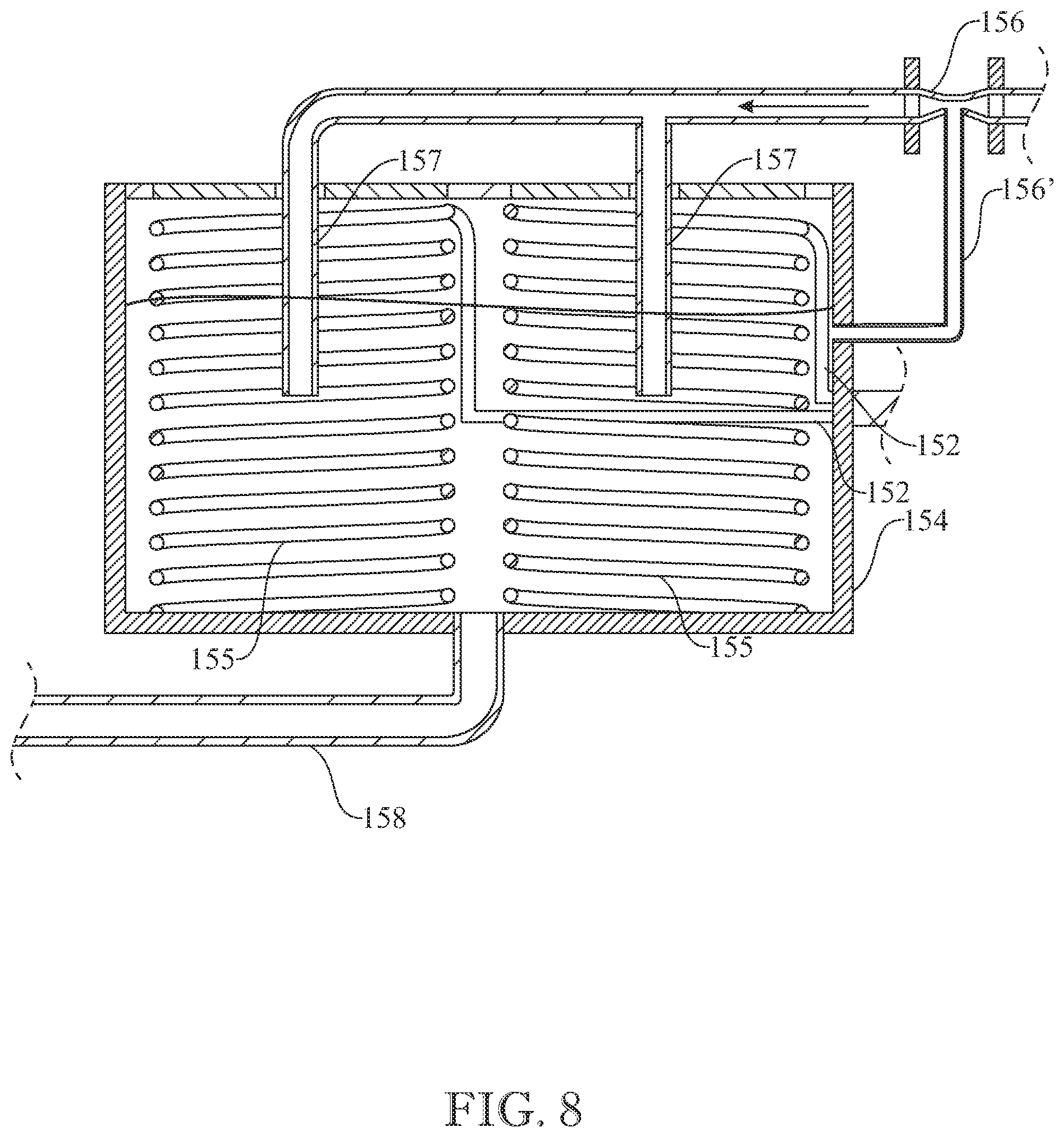 Patent US12134051 Figure 8 – Contaminated water purification system