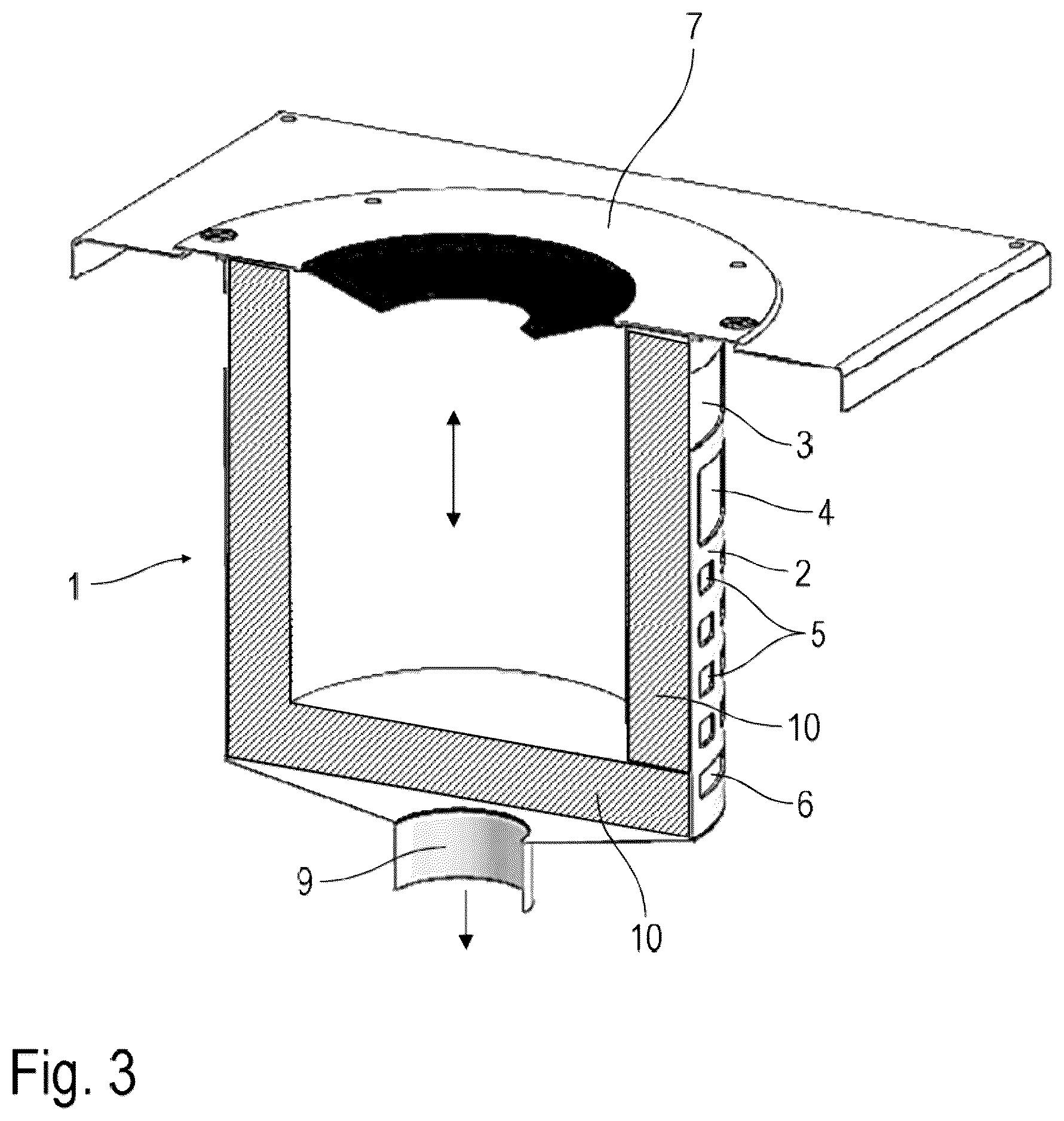 Patent US12134055 Figure 2 – Collection apparatus for rinsing media of an atomizer