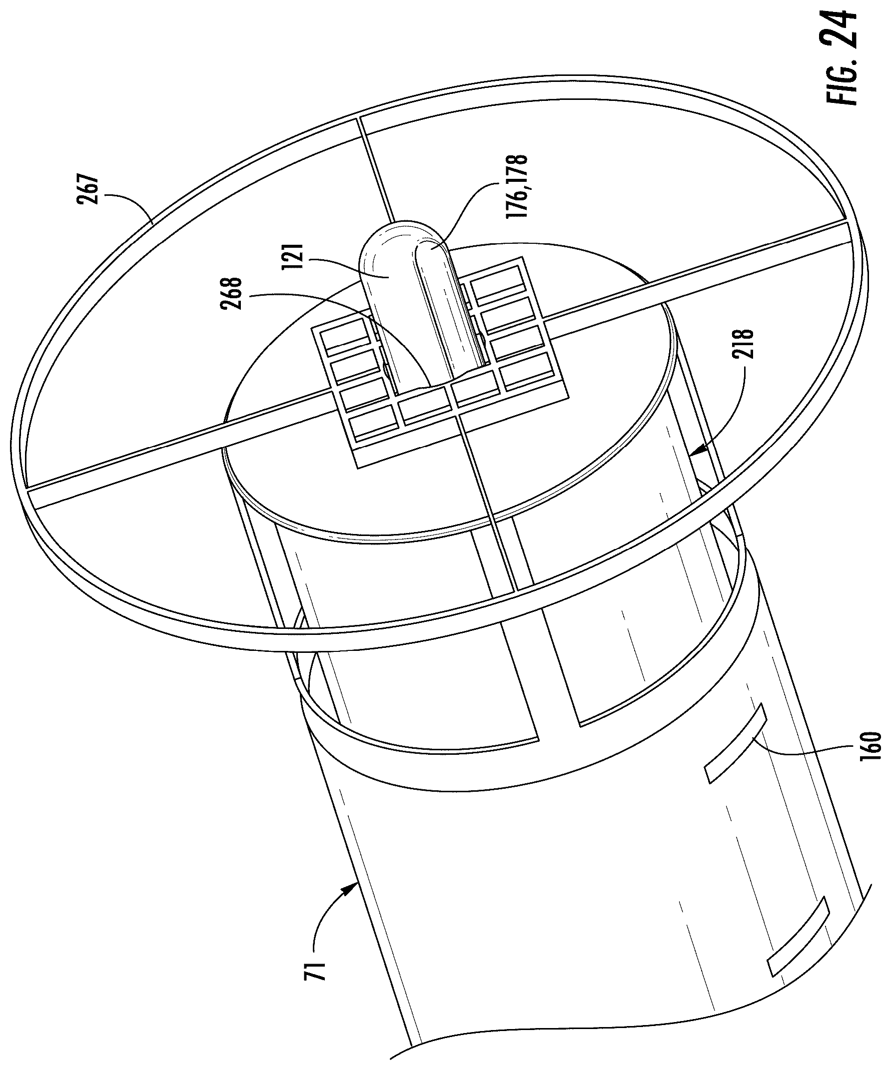 Patent US12134056 Figure 13 – Filter elements, coalescing baffles, filtration vessel and methods
