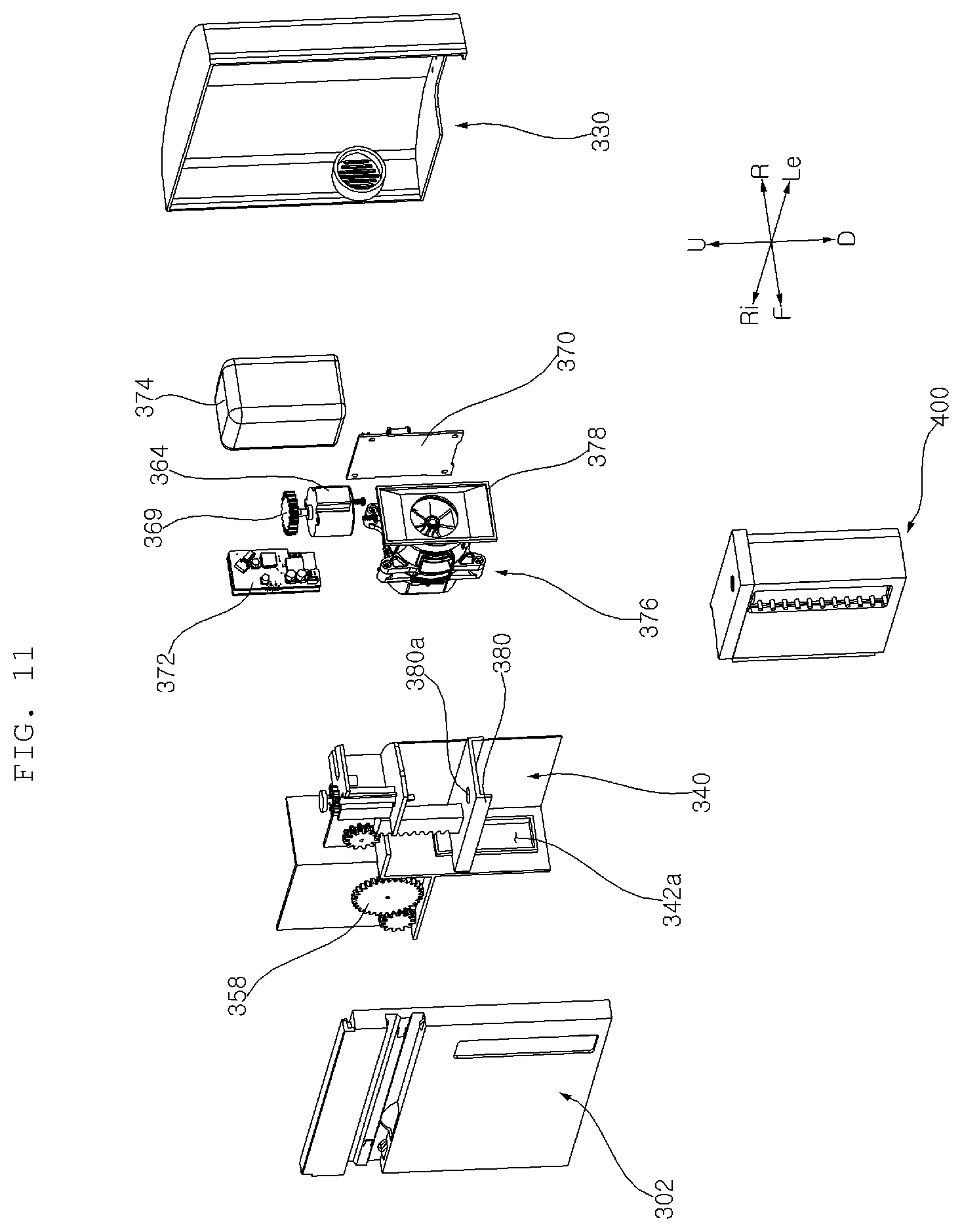 Patent US12134058 Figure 11 – Filter cleaner and air-processing apparatus including filter cleaner
