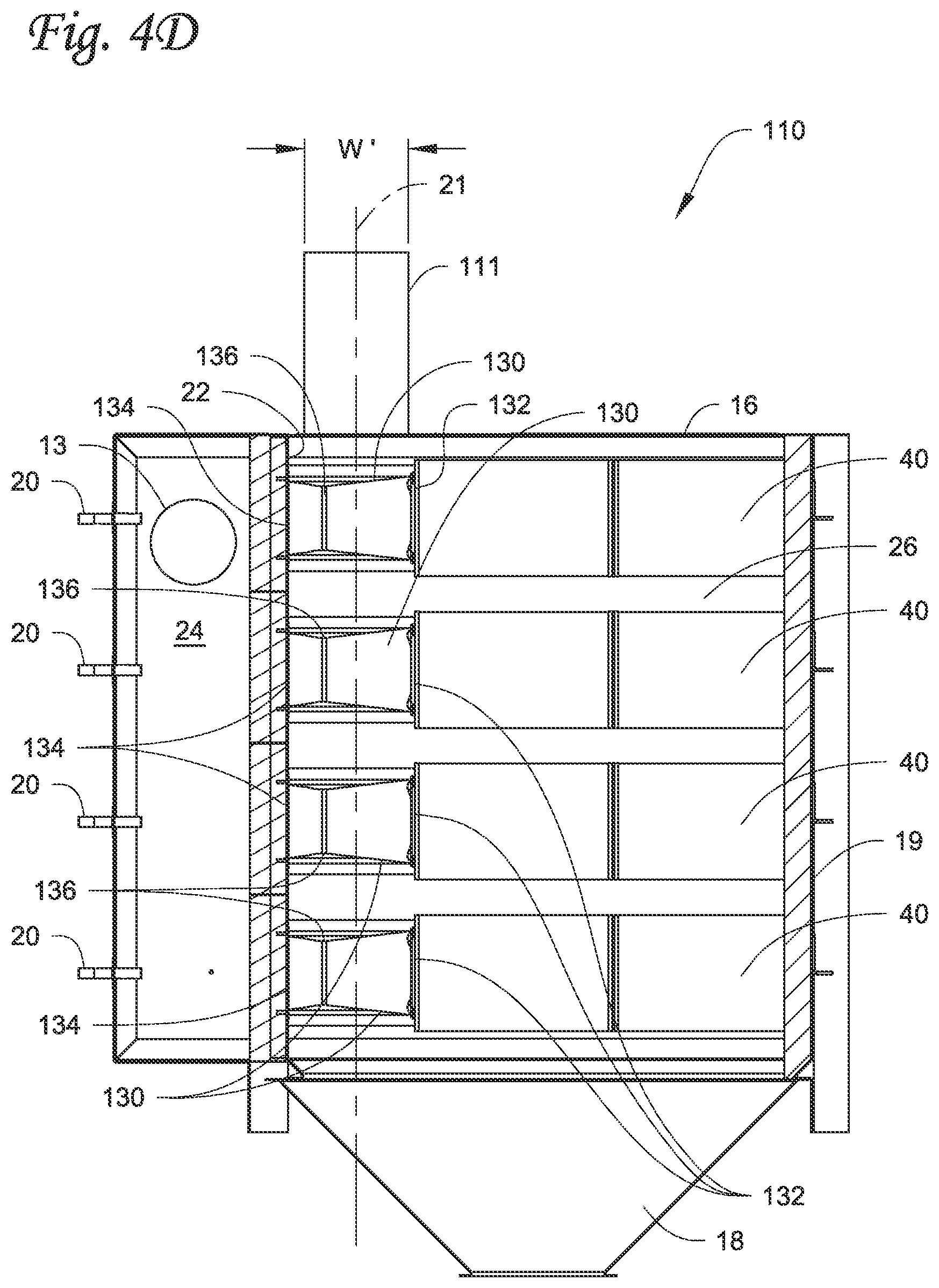 Patent US12134060 Figure 5 – Filter systems with dirty air chamber spacer elements and methods of using the same