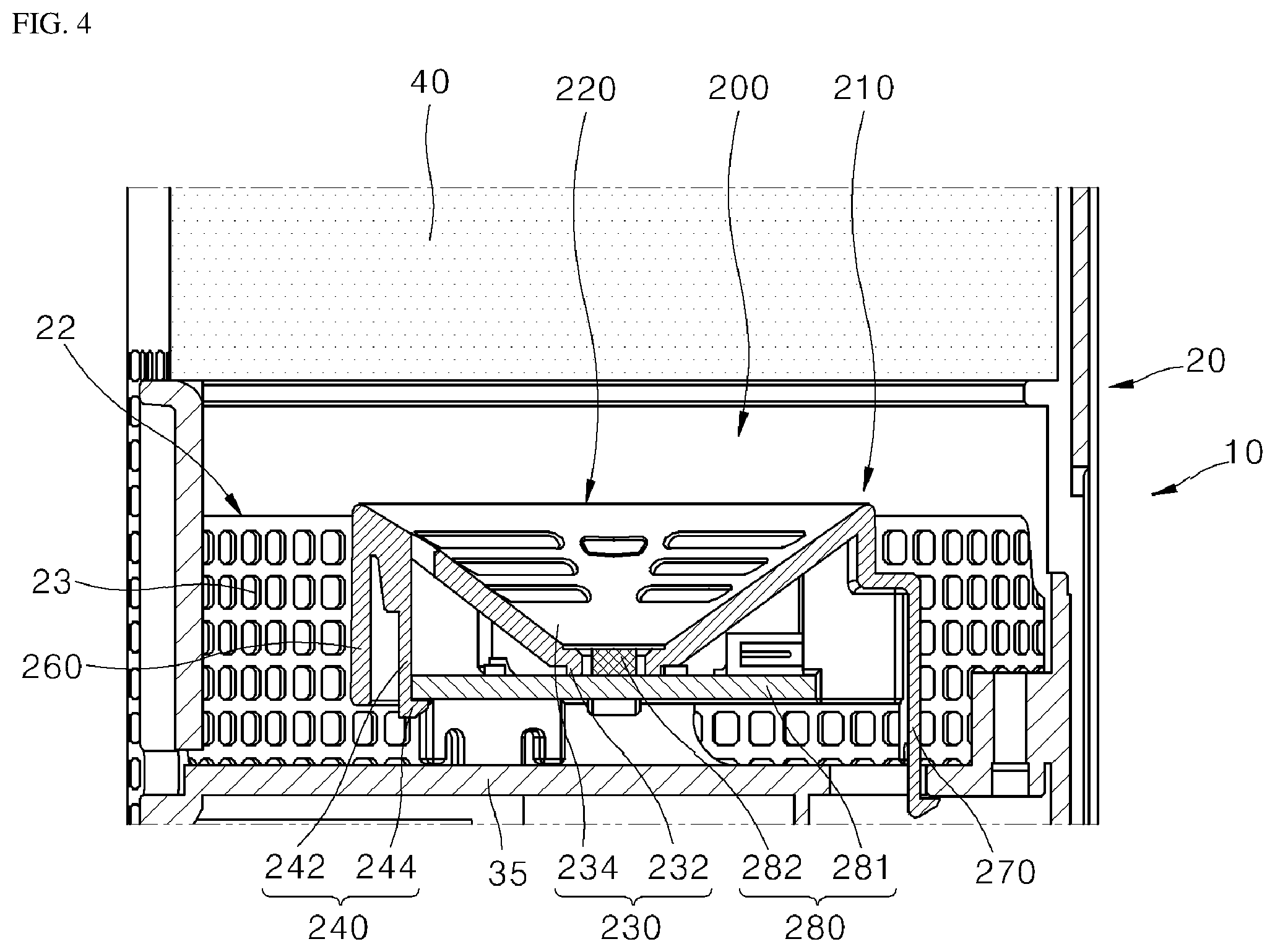 Patent US12134062 Figure 4 – Portable air purifier