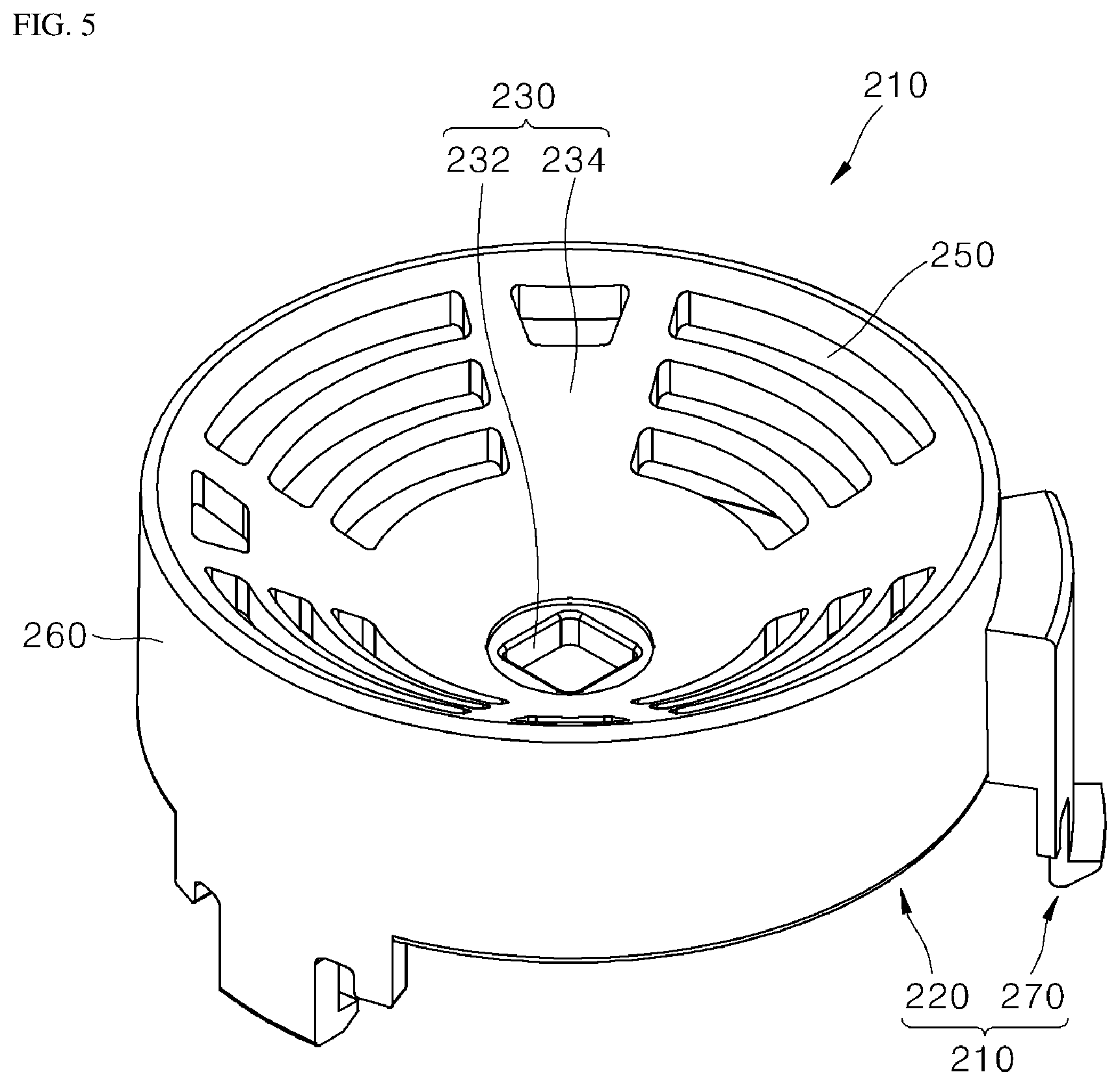 Patent US12134062 Figure 5 – Portable air purifier