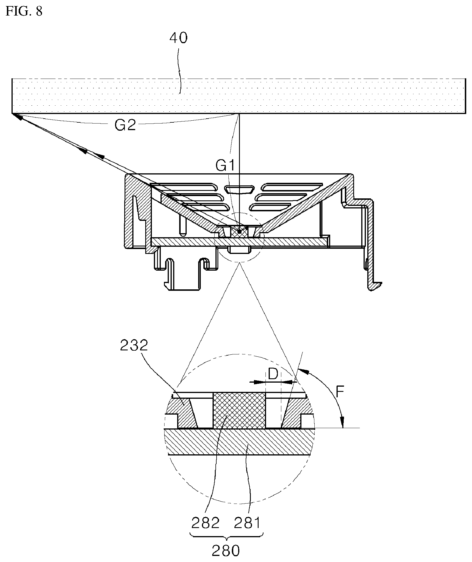 Patent US12134062 Figure 8 – Portable air purifier