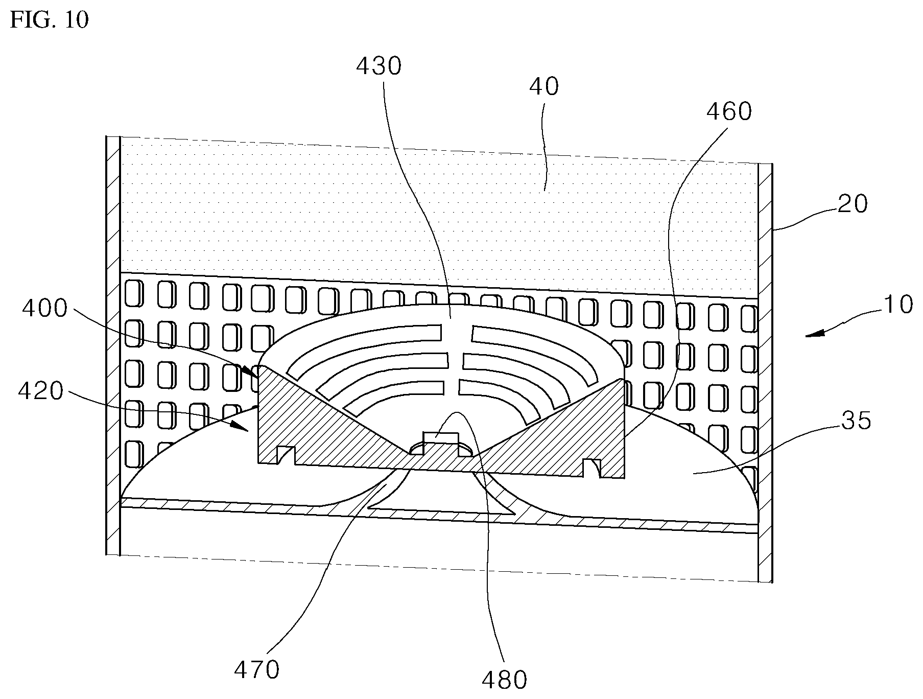 Patent US12134062 Figure 10 – Portable air purifier