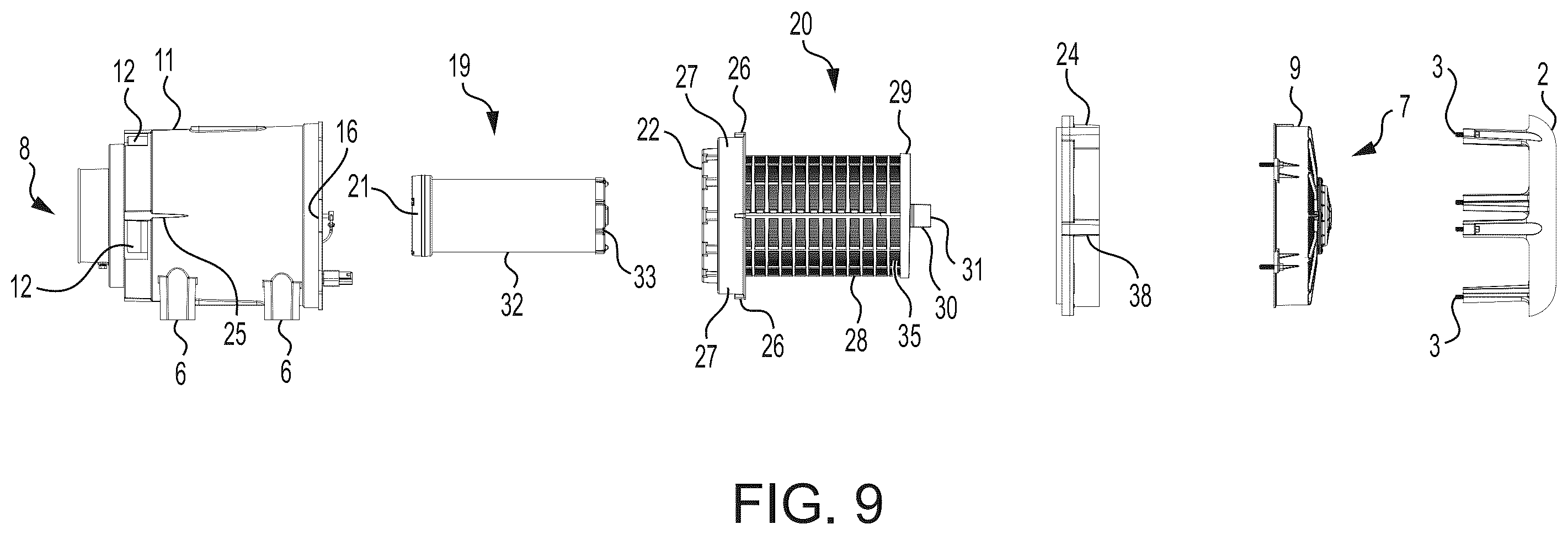 Patent US12134064 Figure 7 – Self-cleaning air filtration apparatus and method
