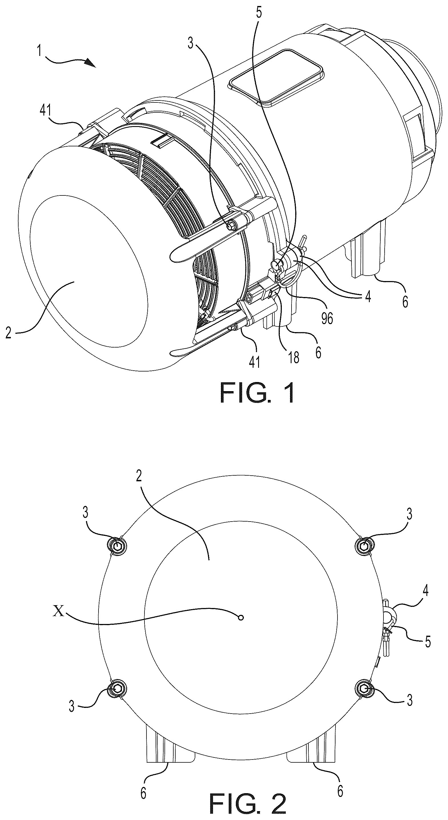 Patent US12134065 — Self-cleaning air filtration apparatus and method — Figure 1