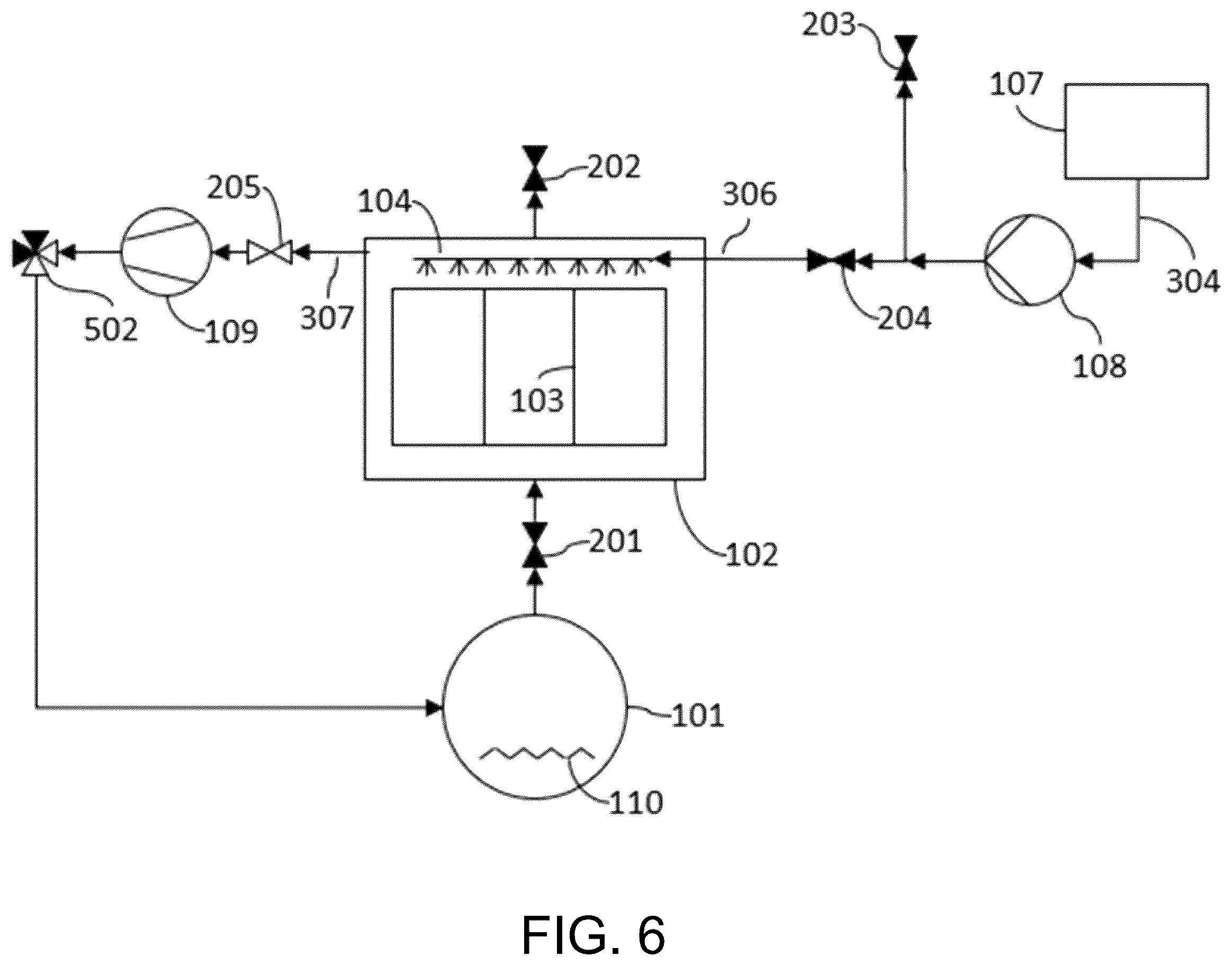 Patent US12134069 Figure 6 – Mechanical vapor re-compressor heat pump for separating CO 2 from water vapor in temperature-vacuum swing adsorption cycles
