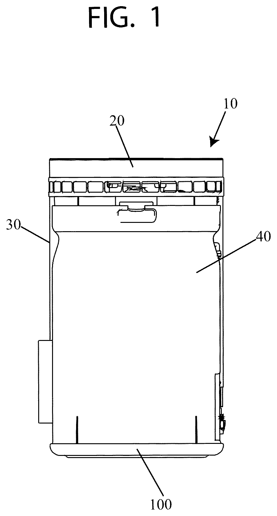 Patent US12134071 Figure 1 – Air purifying machine and process