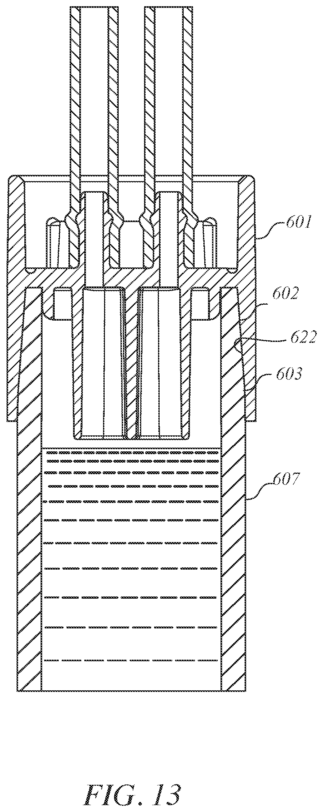 Patent US12134099 Figure 12 – Needle-less access vial and cap for the aseptic sampling and storage of liquids