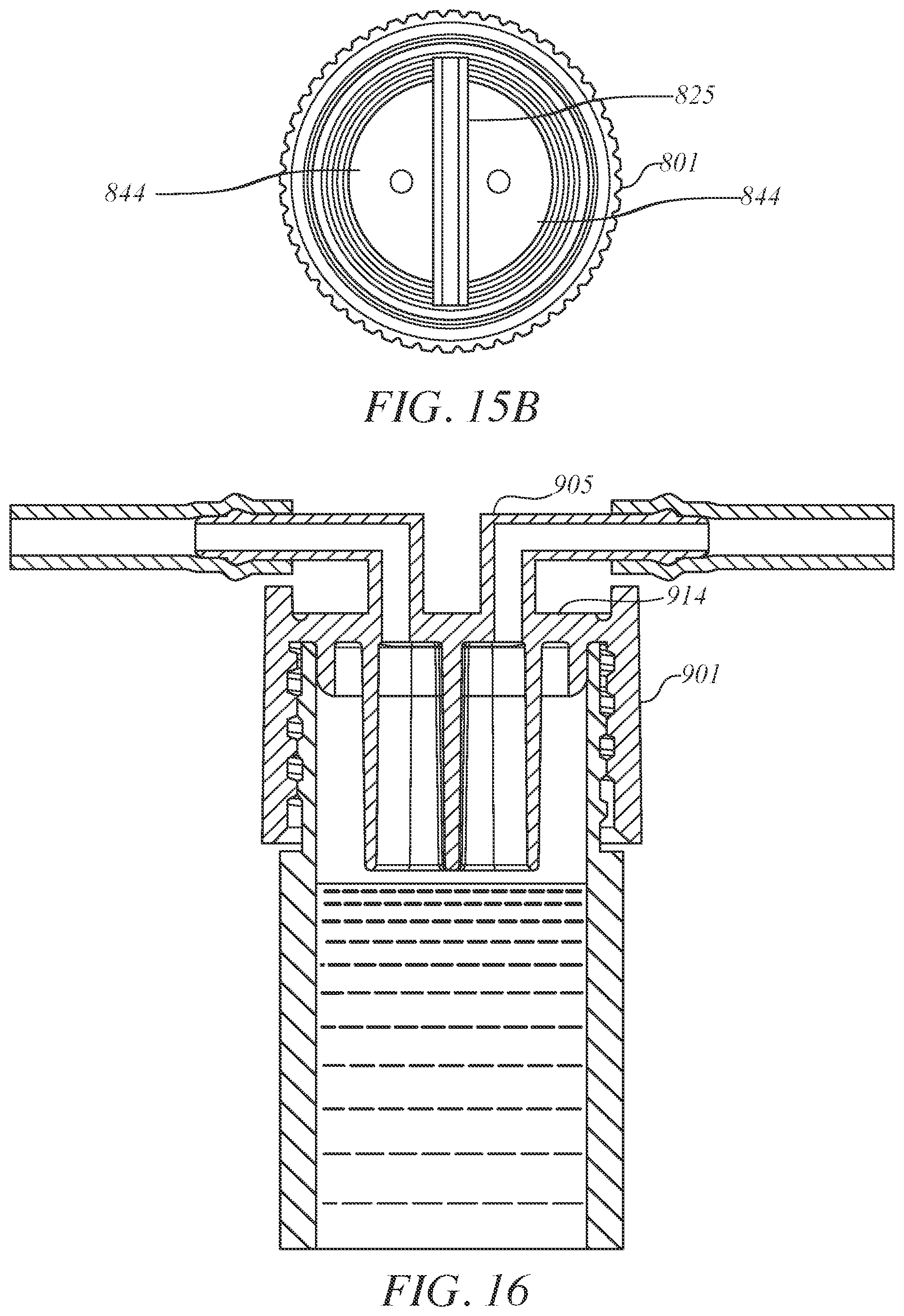 Patent US12134099 Figure 15 – Needle-less access vial and cap for the aseptic sampling and storage of liquids