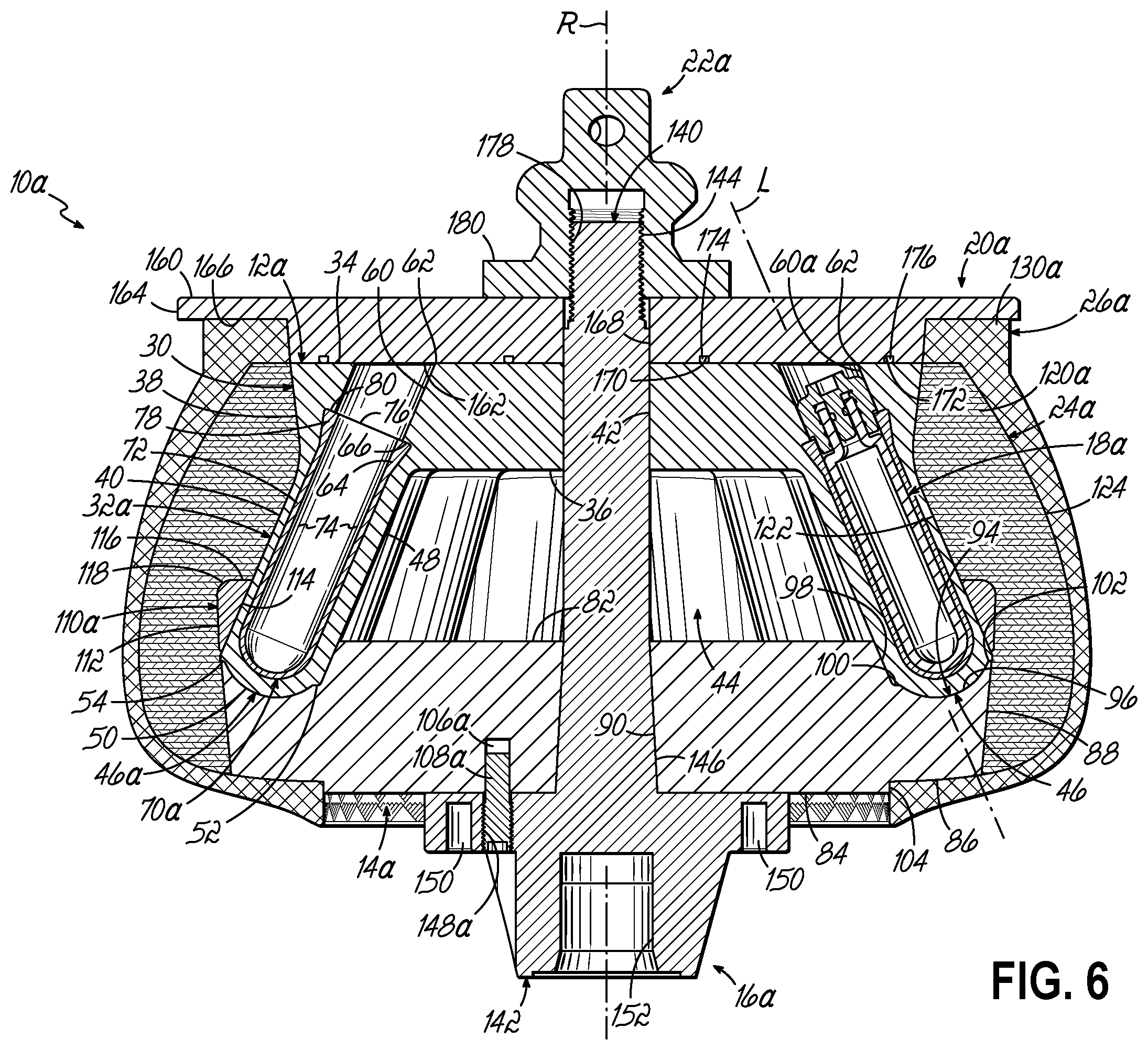 Patent US12134101 Figure 6 – Fixed angle centrifuge rotor with tubular cavities and related methods