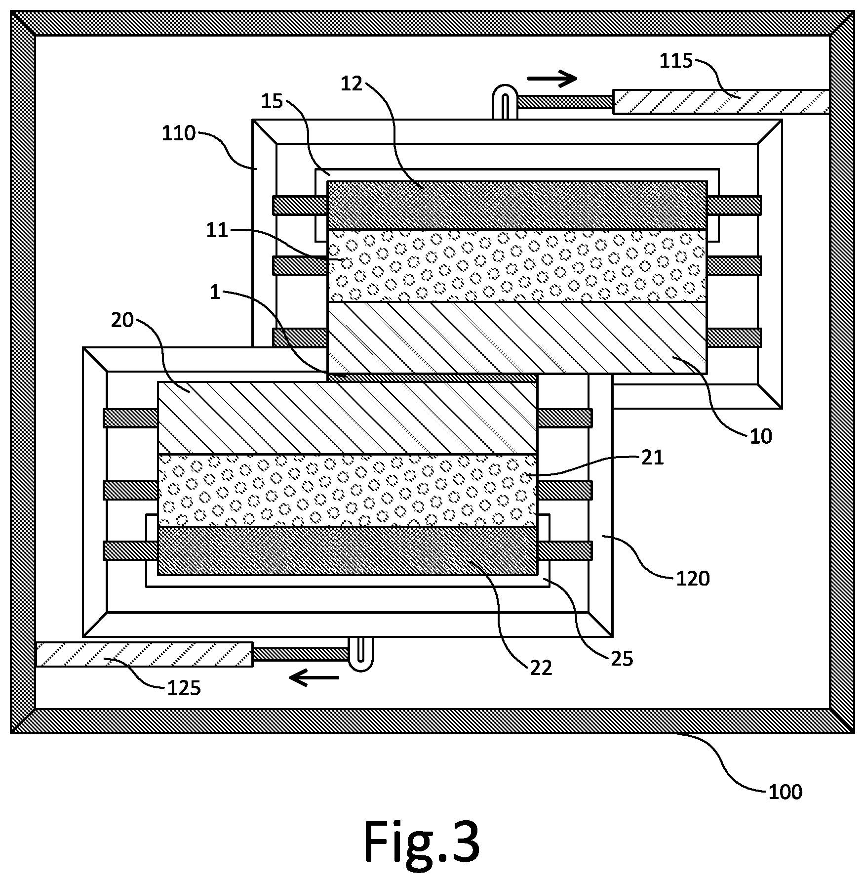 Patent US12134105 Figure 2 – Coating device and method using rollers