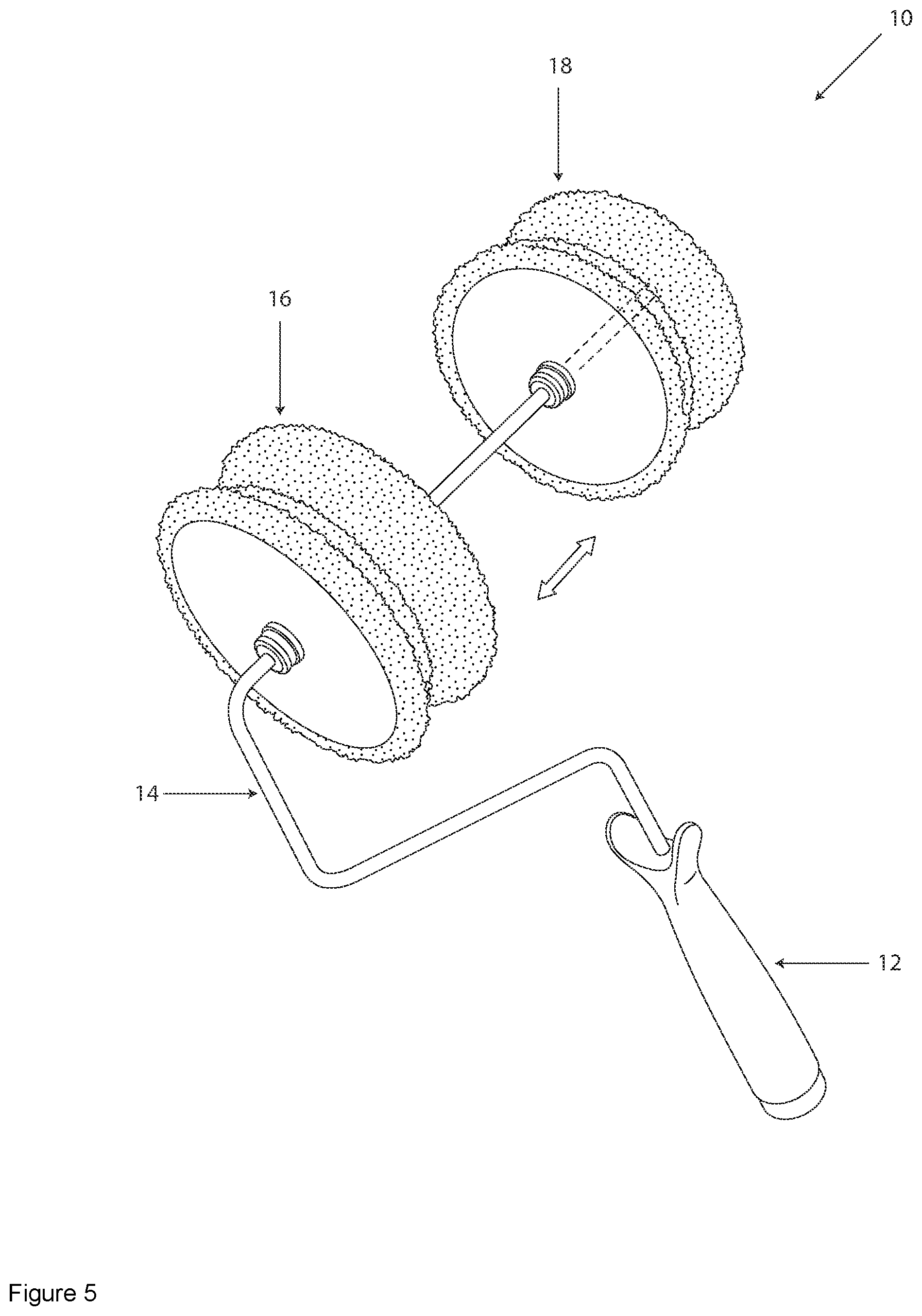 Patent US12134106 Figure 5 – Liquid applicator apparatus and associated method of using the same