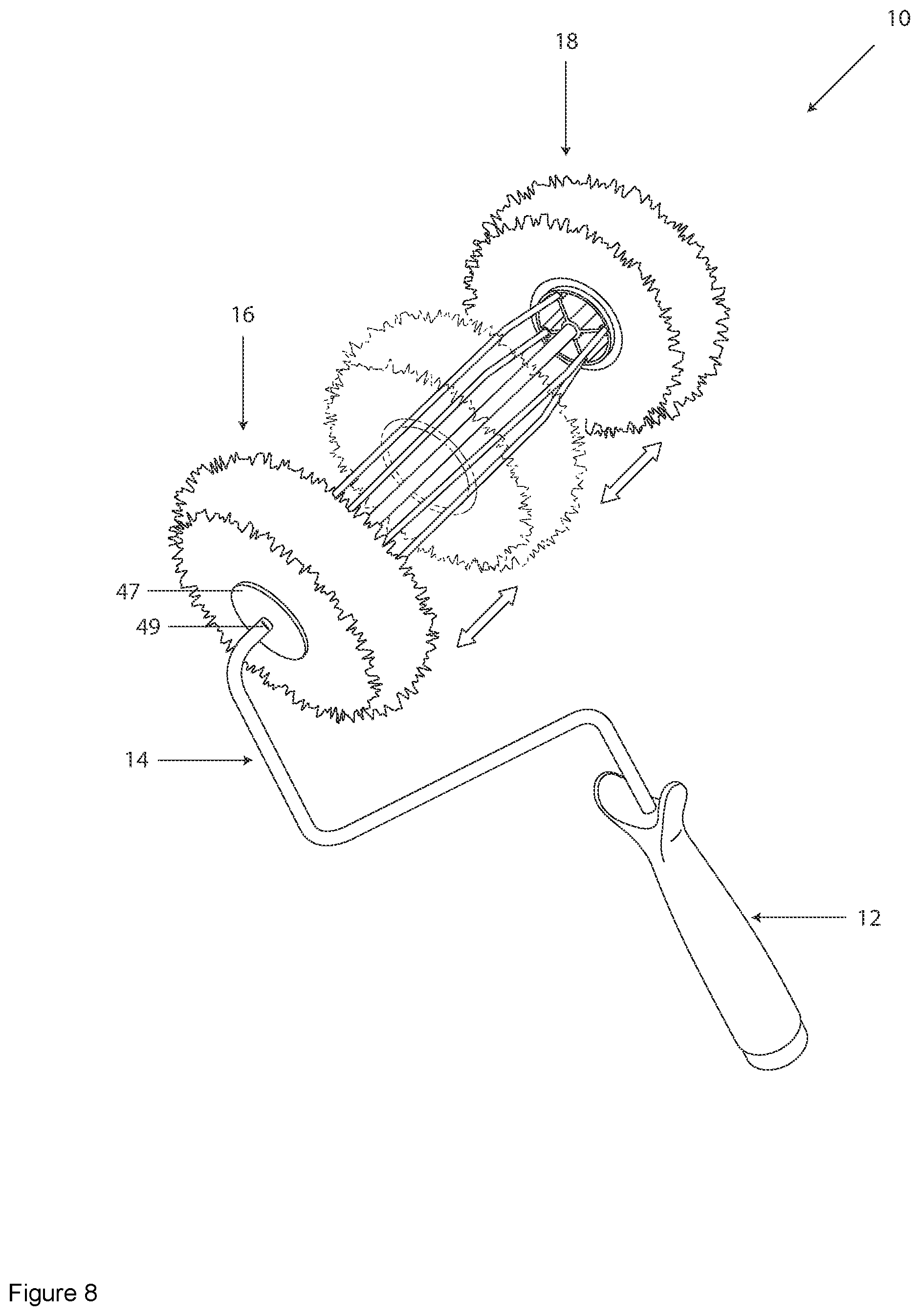 Patent US12134106 Figure 8 – Liquid applicator apparatus and associated method of using the same