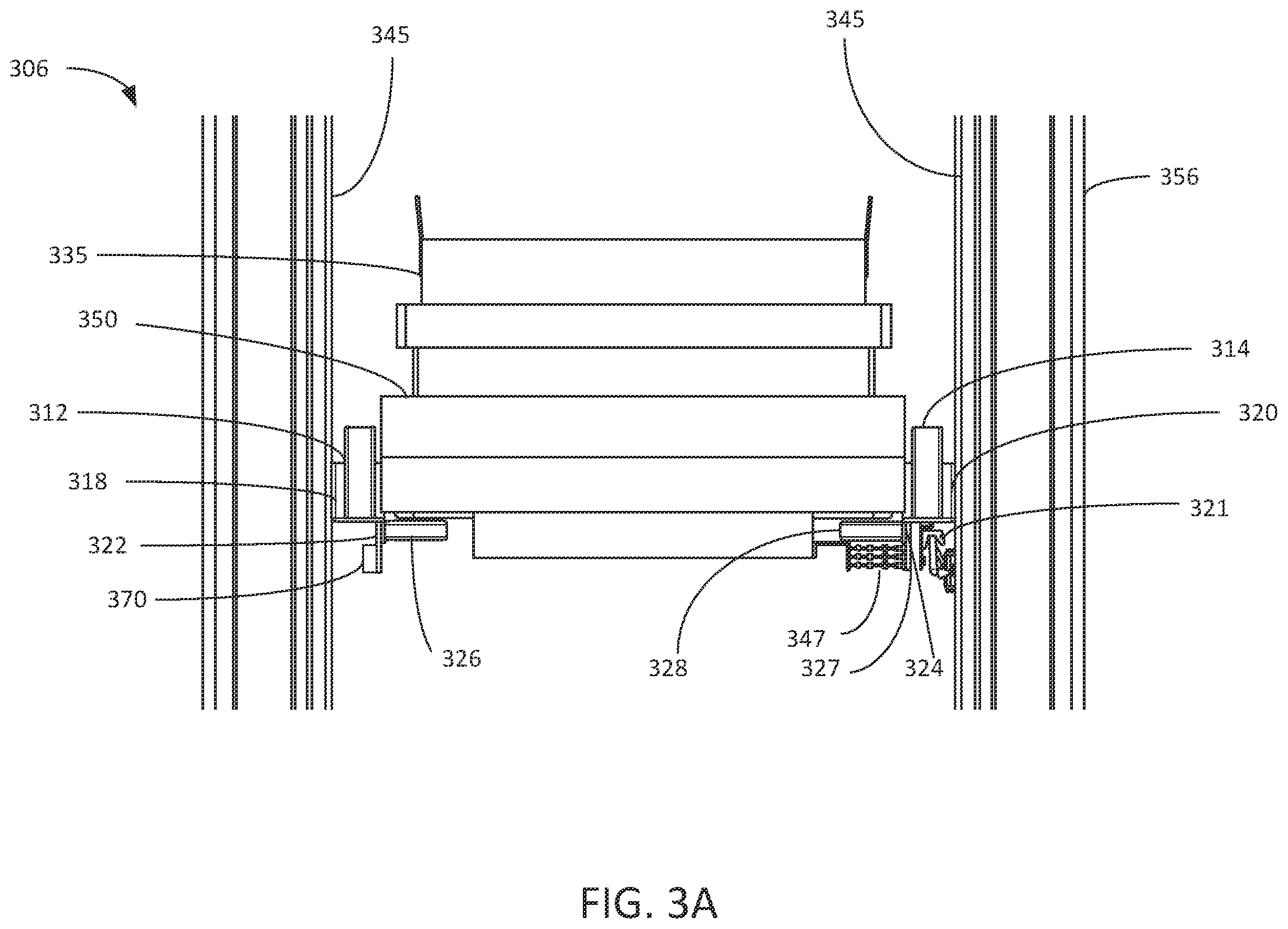 Patent US12134112 Figure 4 – Systems and methods for lifting and descending payload shuttles with high throughput and a reduced footprint