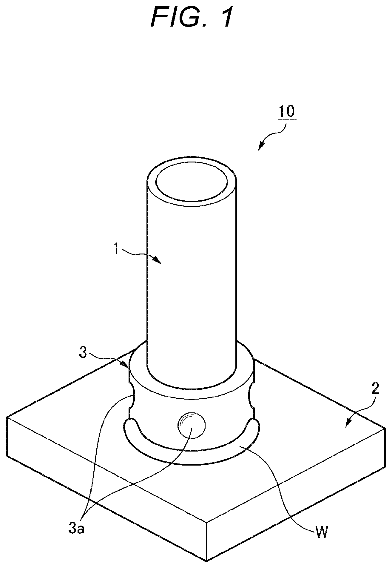 Patent US12134117 Figure 1 – Coupling device for tubular member, different-material joining method using same, and manufacturing method for tubular member equipped with different-material-joining auxiliary member